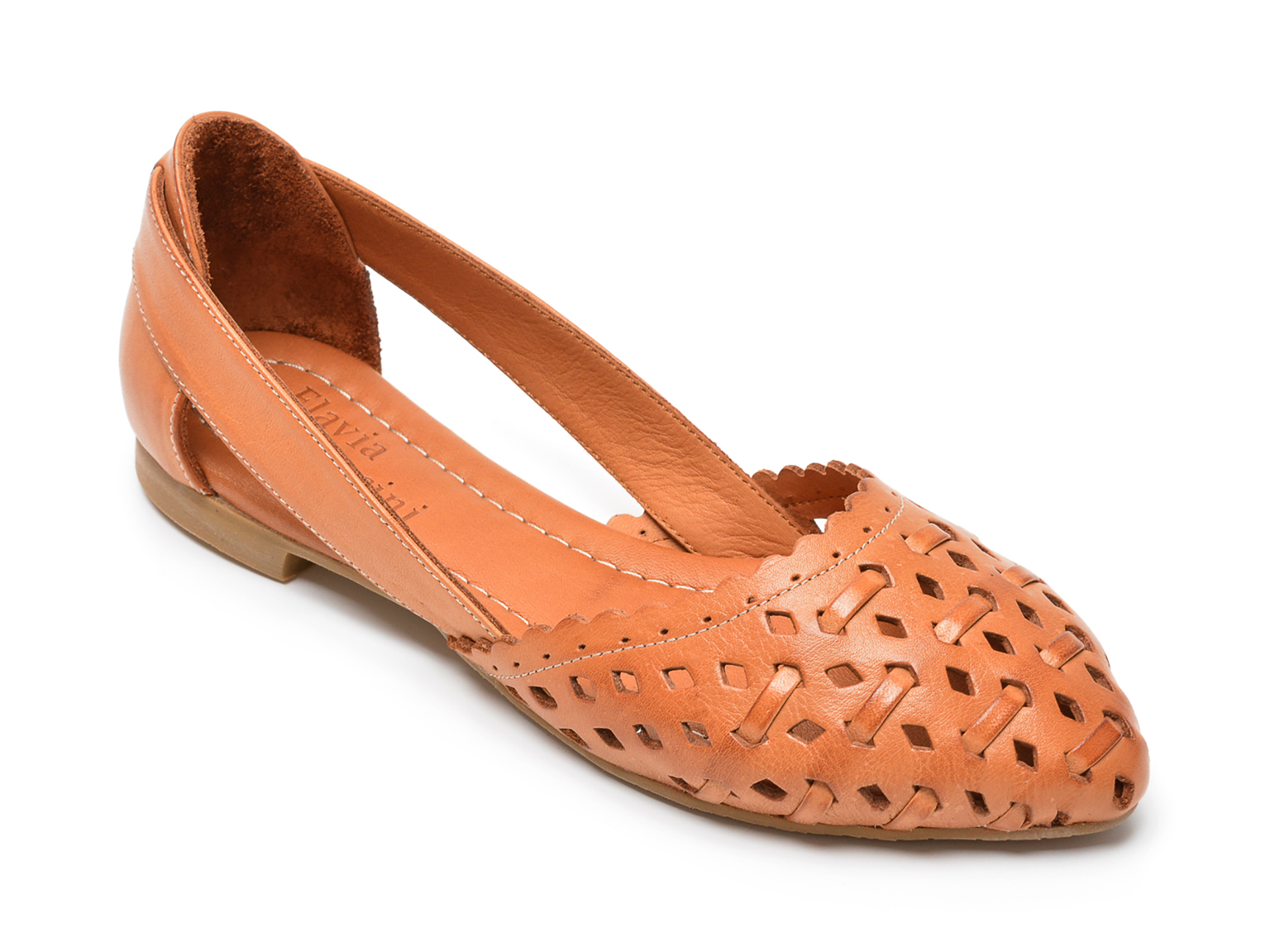 Pantofi FLAVIA PASSINI maro, 14433, din piele naturala 2022 ❤️ Pret Super otter.ro imagine noua 2022