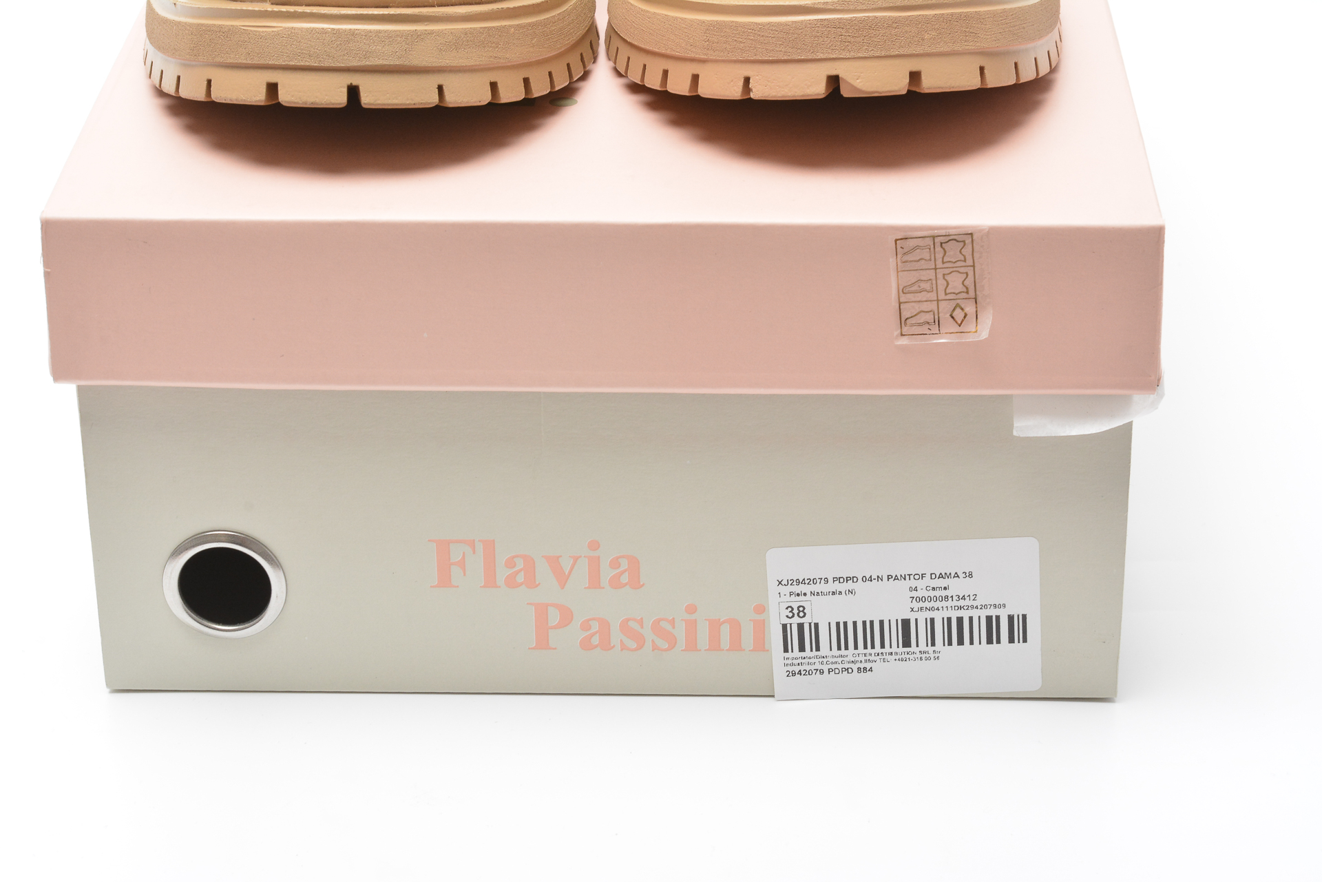 Pantofi FLAVIA PASSINI maro, 2942079, din piele naturala Flavia Passini