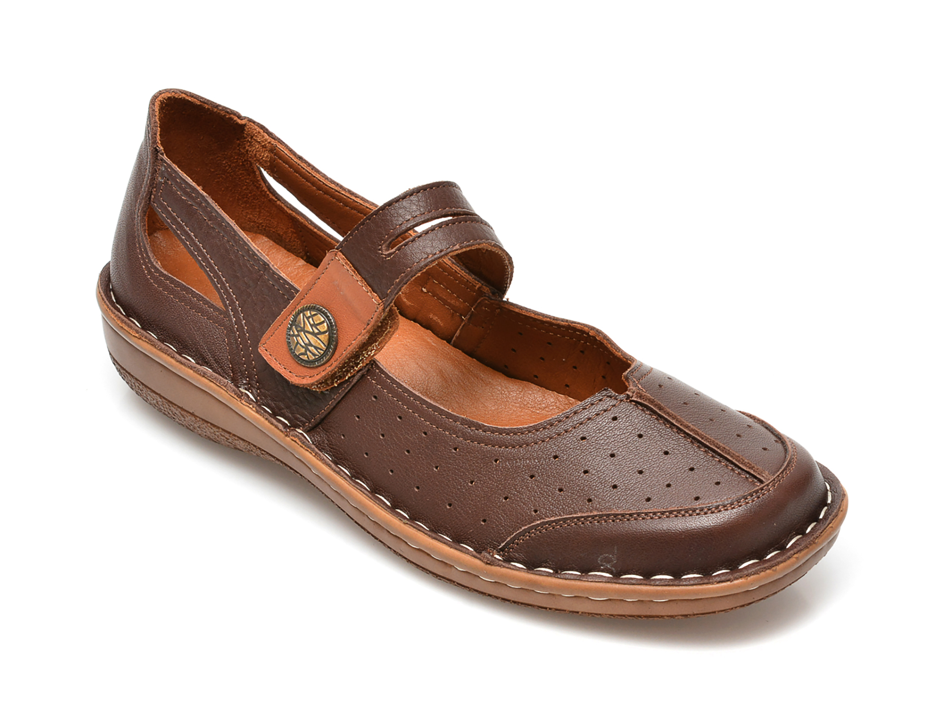 Pantofi FLAVIA PASSINI maro, 53, din piele naturala imagine reduceri black friday 2021 Flavia Passini