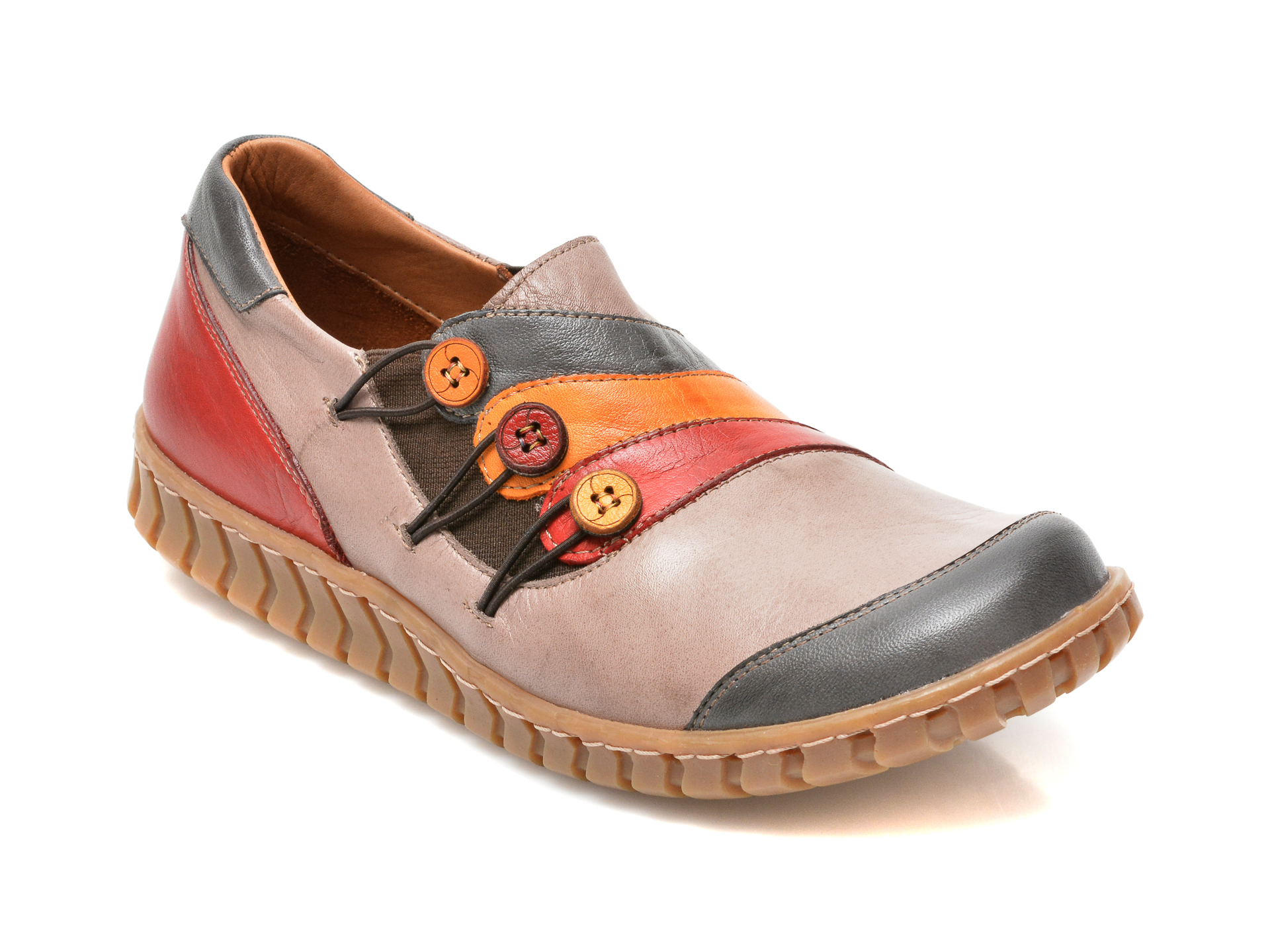 Pantofi FLAVIA PASSINI multicolori, 3062, din piele naturala imagine reduceri black friday 2021 Flavia Passini