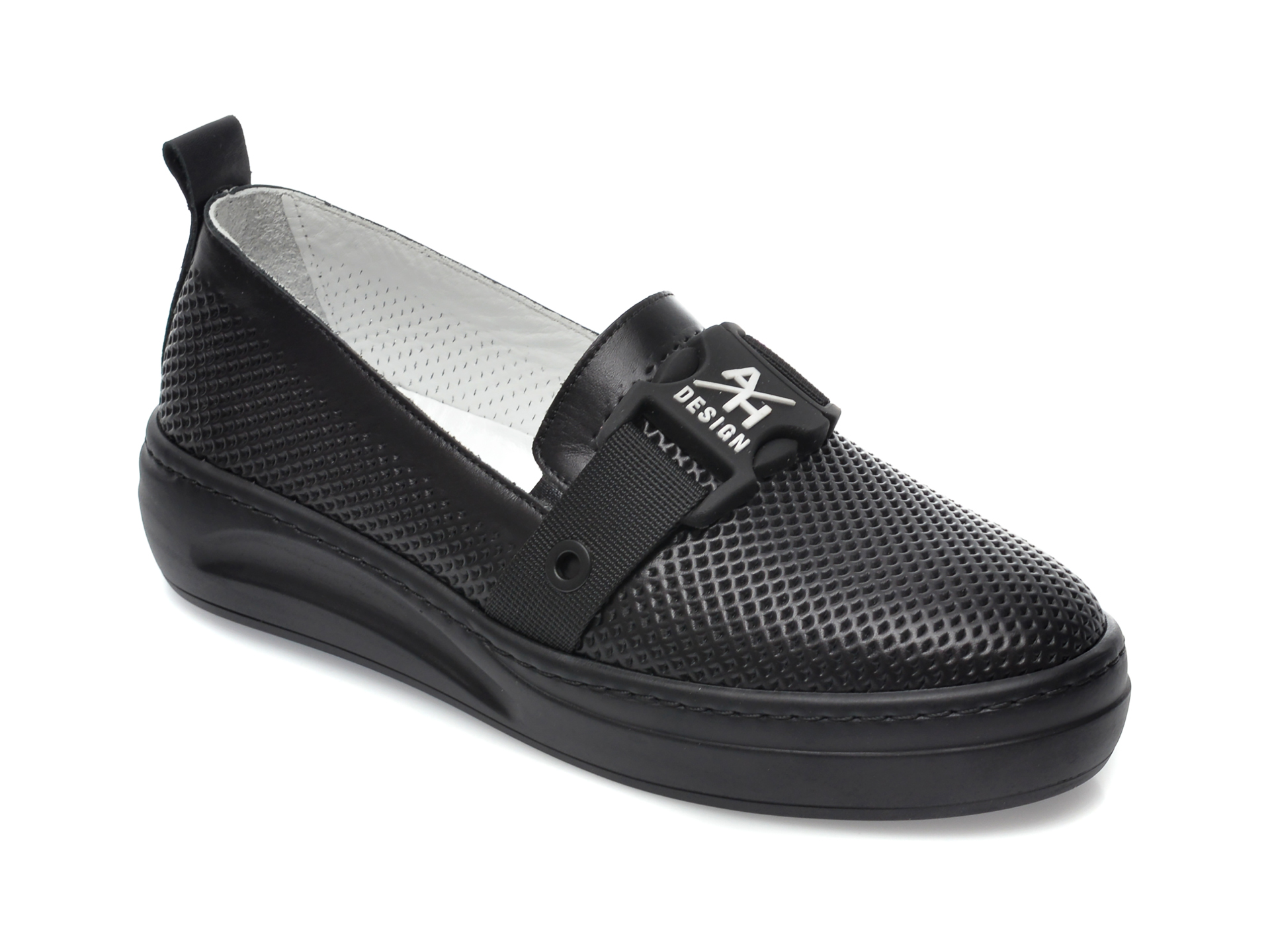 Pantofi FLAVIA PASSINI negri, 022820Y, din piele naturala imagine Black Friday 2021