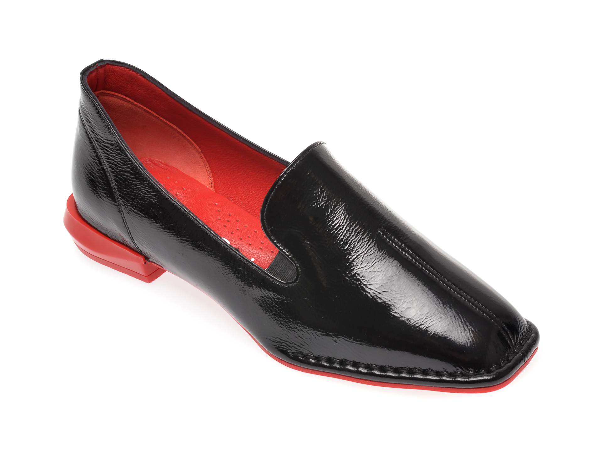 Pantofi FLAVIA PASSINI negri, 0518028, din piele naturala lacuita