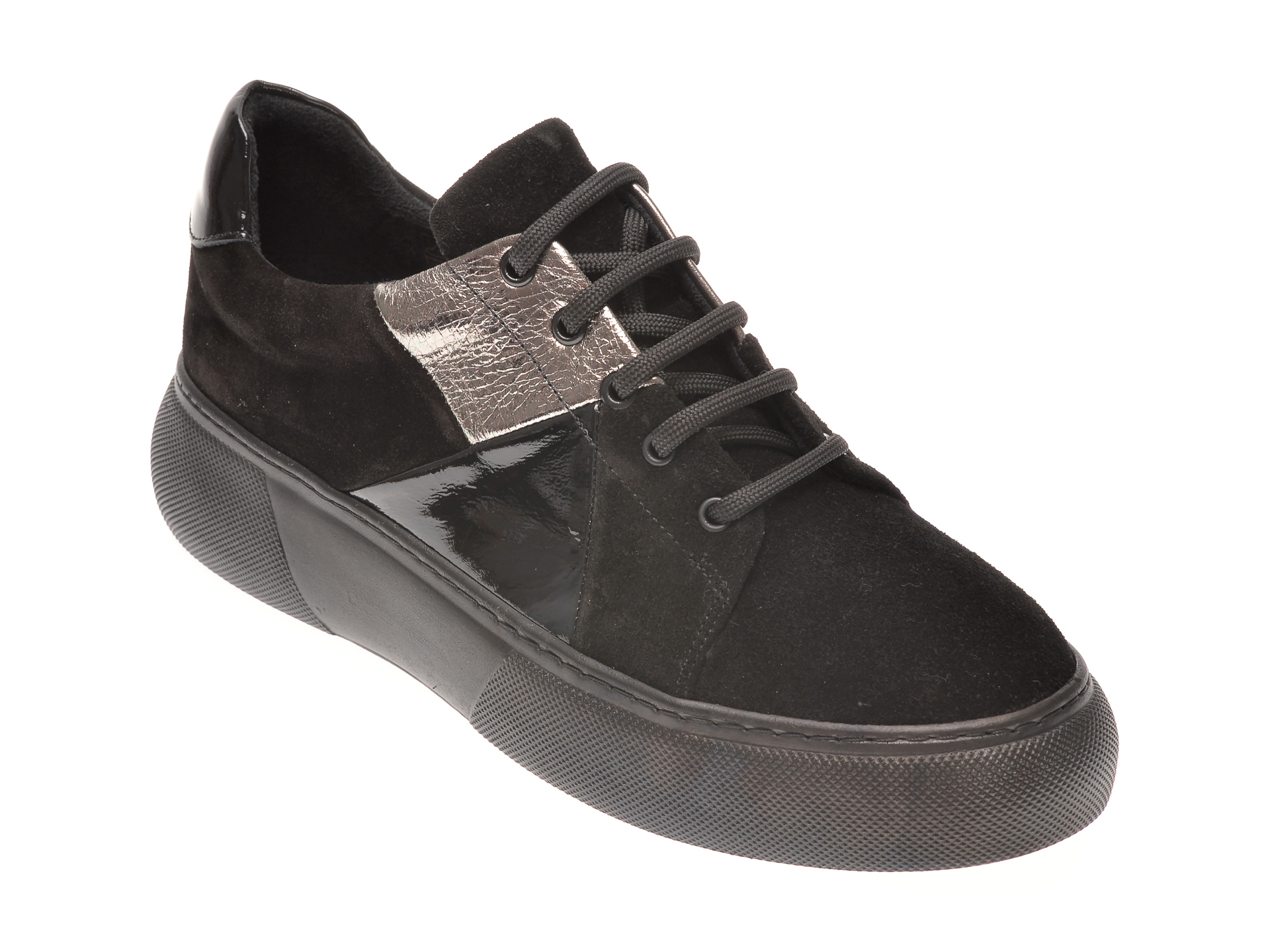 Pantofi FLAVIA PASSINI negri, 102303, din piele intoarsa
