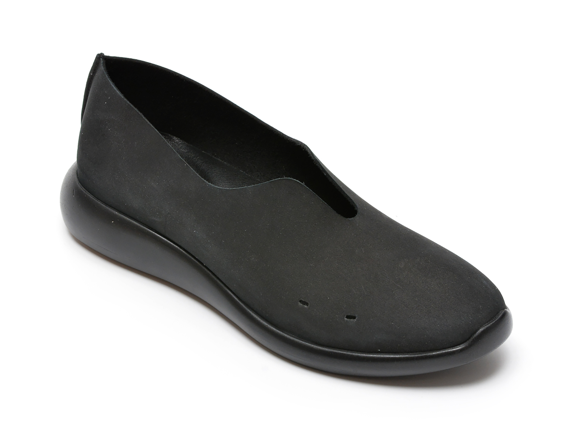 Pantofi FLAVIA PASSINI negri, 10237, din nabuc /femei/pantofi
