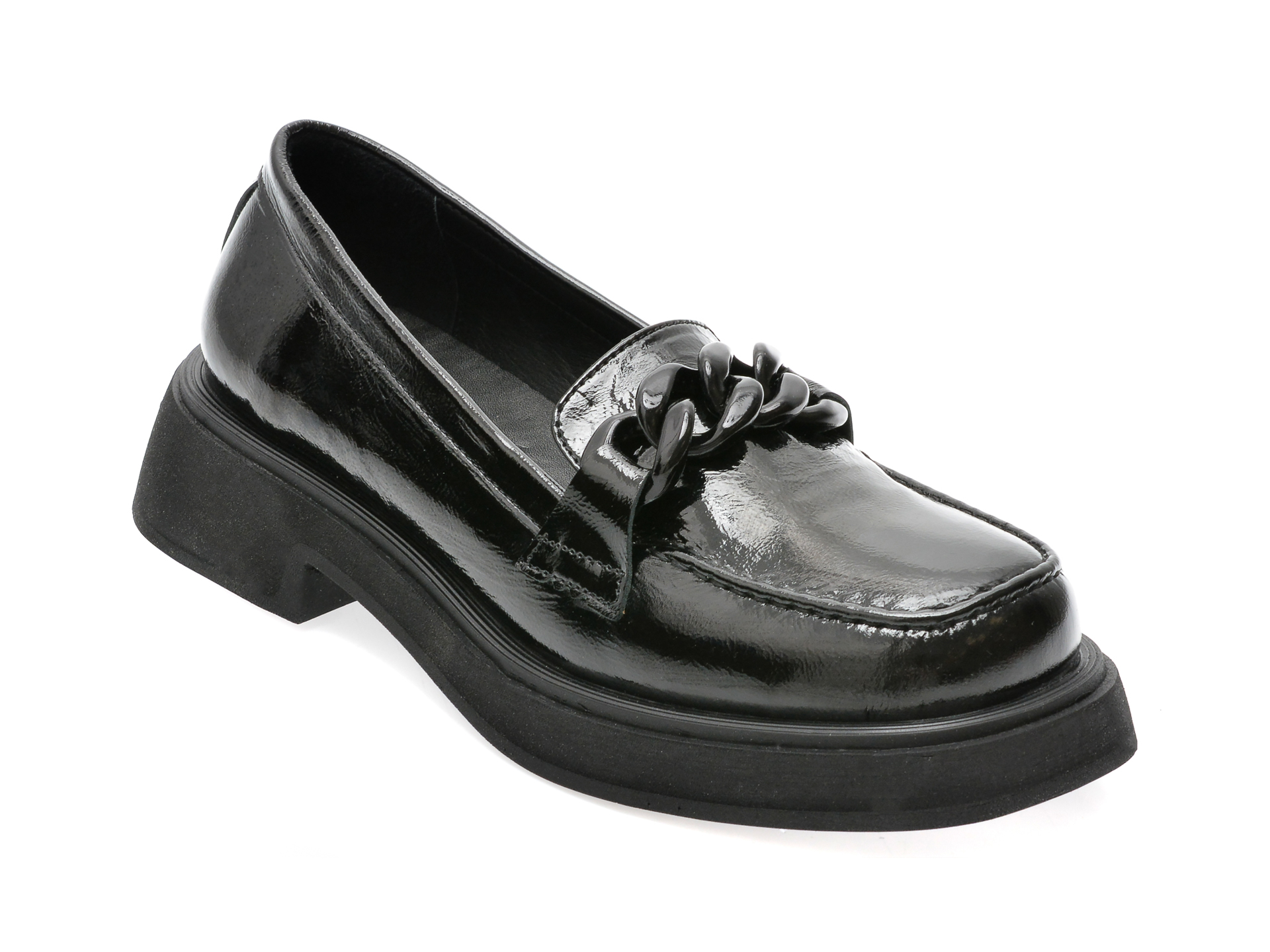 Pantofi FLAVIA PASSINI negri, 10556, din piele naturala lacuita