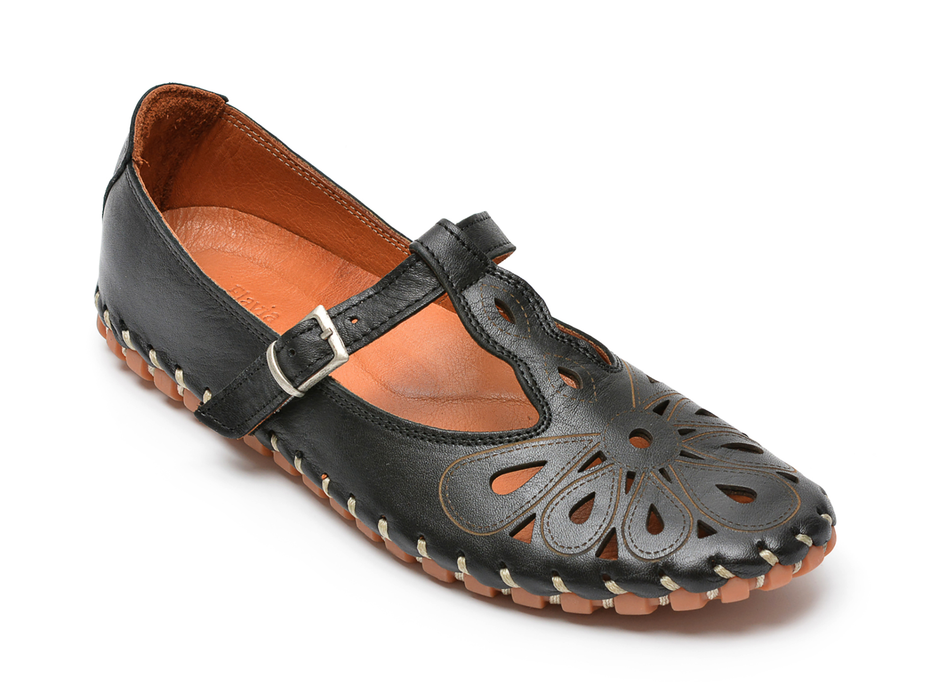 Pantofi FLAVIA PASSINI negri, 1205, din piele naturala Flavia Passini