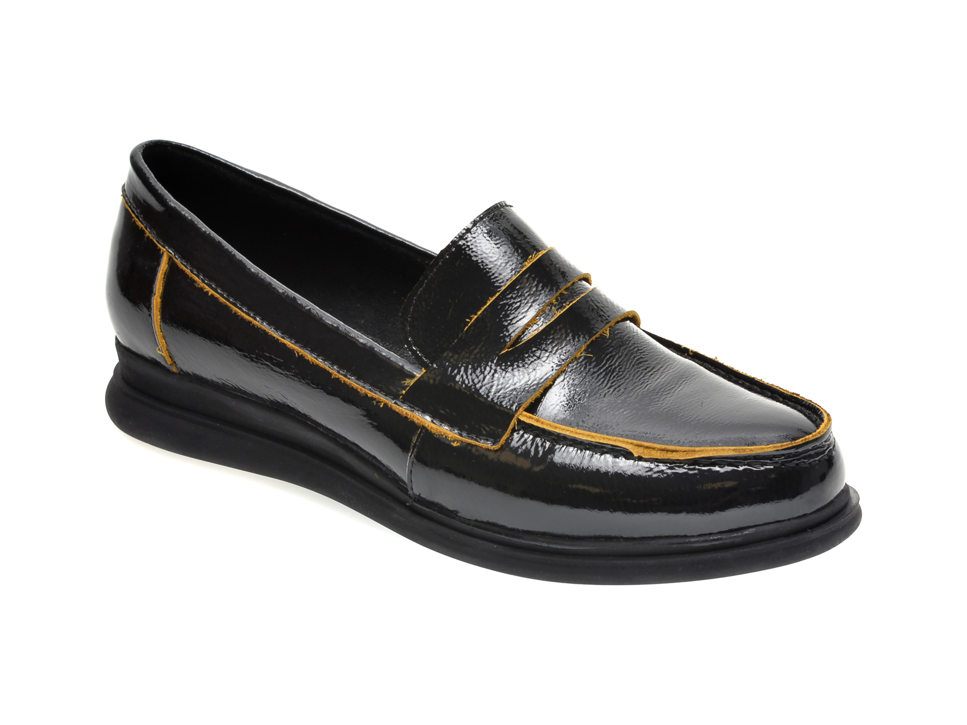 Pantofi FLAVIA PASSINI negri, 1307202, din piele naturala lacuita
