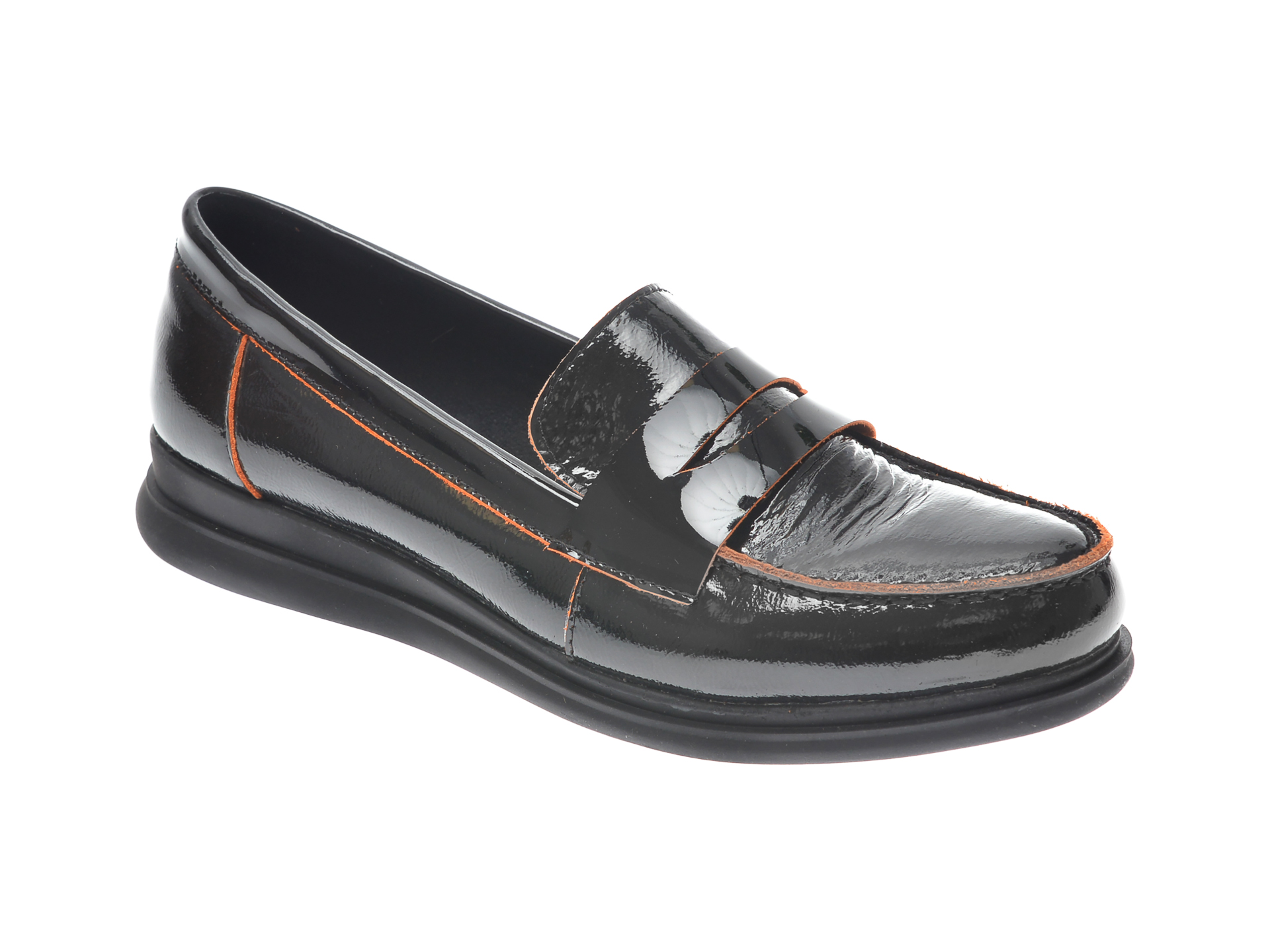 Pantofi FLAVIA PASSINI negri, 1307202, din piele naturala lacuita