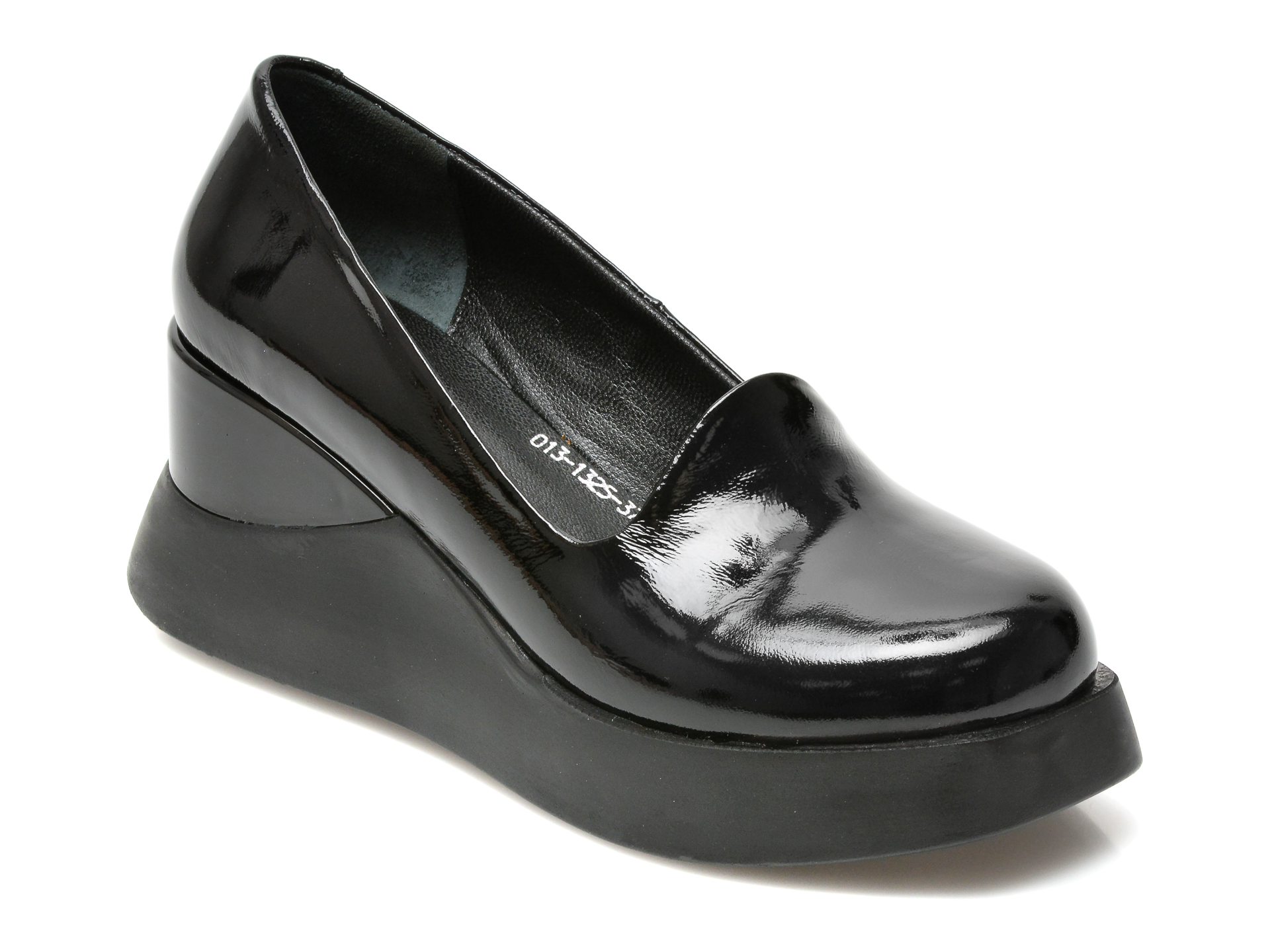 Pantofi FLAVIA PASSINI negri, 131325, din piele naturala lacuita Flavia Passini