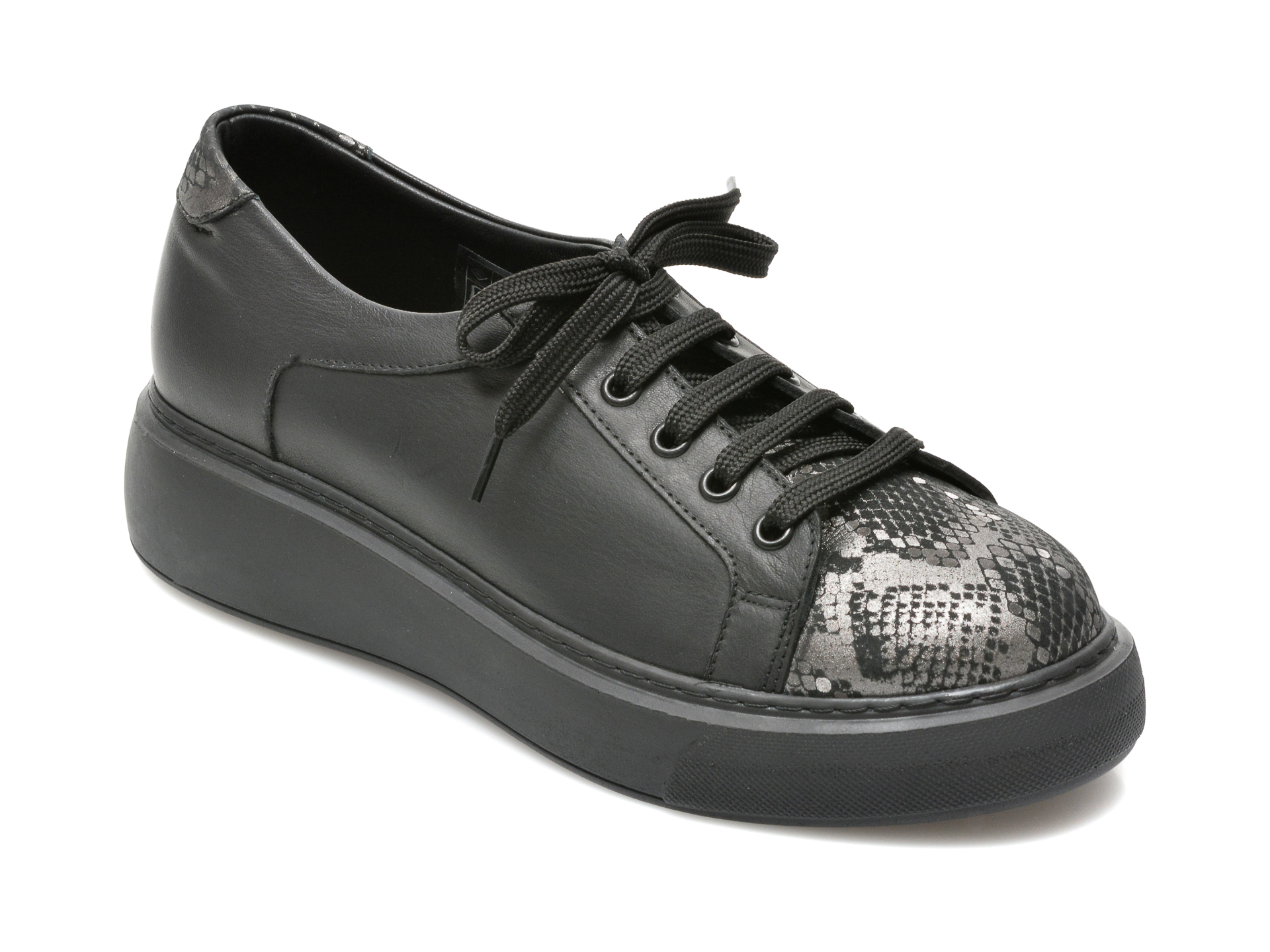 Pantofi FLAVIA PASSINI negri, 15401, din piele naturala Flavia Passini imagine super redus 2022