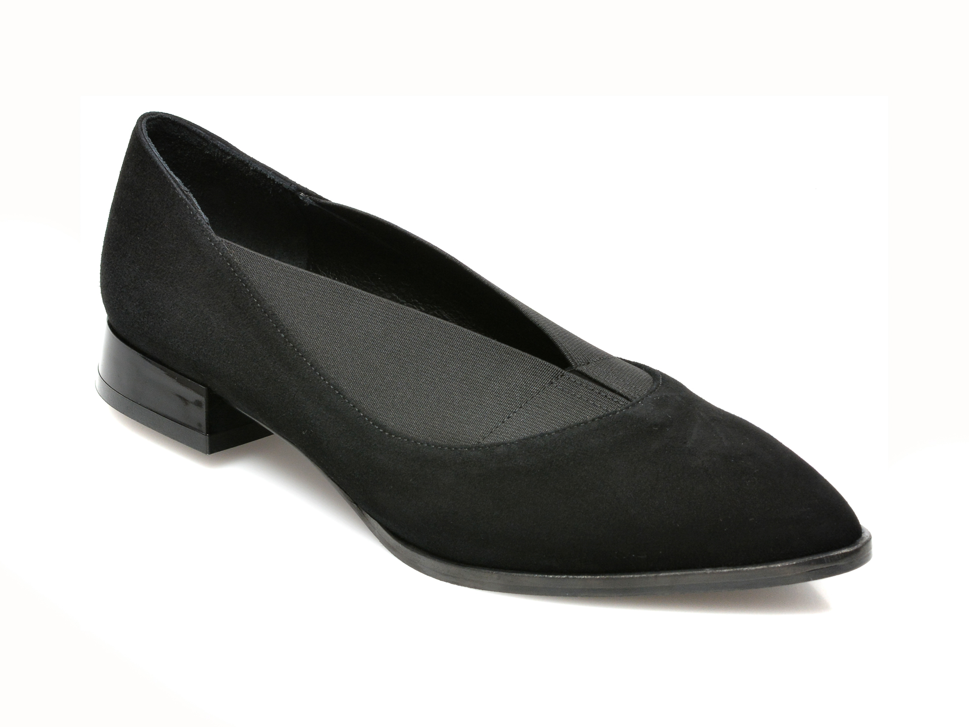 Pantofi FLAVIA PASSINI negri, 200345, din piele intoarsa Flavia Passini