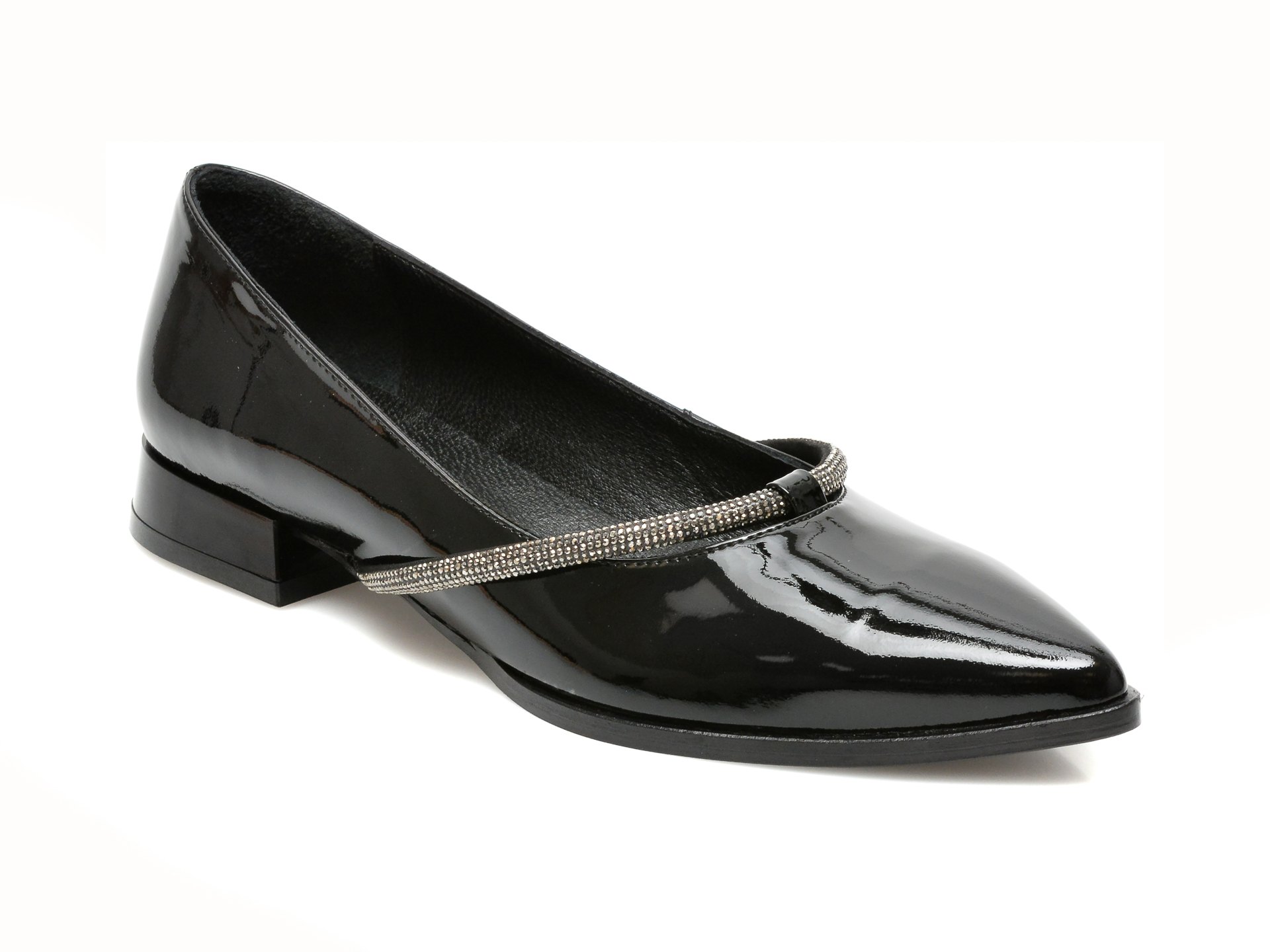 Pantofi FLAVIA PASSINI negri, 200346, din piele naturala lacuita Flavia Passini imagine noua
