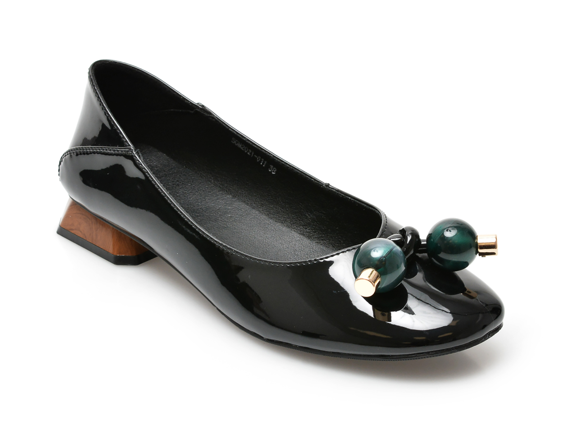 Pantofi FLAVIA PASSINI negri, 2022, din piele naturala lacuita imagine reduceri black friday 2021 /femei/pantofi