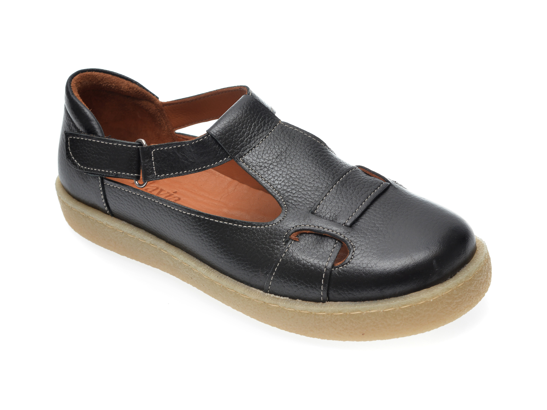 Pantofi FLAVIA PASSINI negri, 20706, din piele naturala