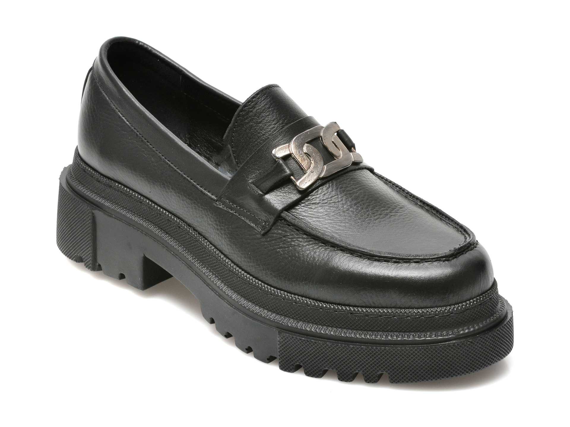 Pantofi FLAVIA PASSINI negri, 21901, din piele naturala Flavia Passini imagine noua