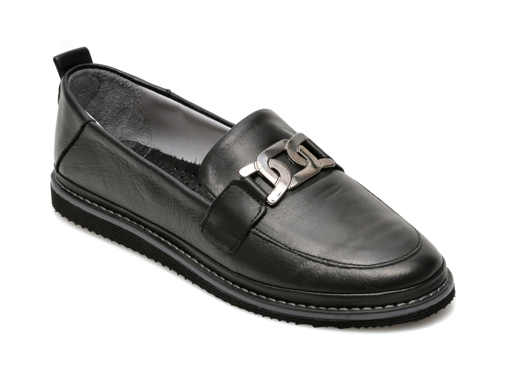 Pantofi FLAVIA PASSINI negri, 227043, din piele naturala Flavia Passini imagine noua