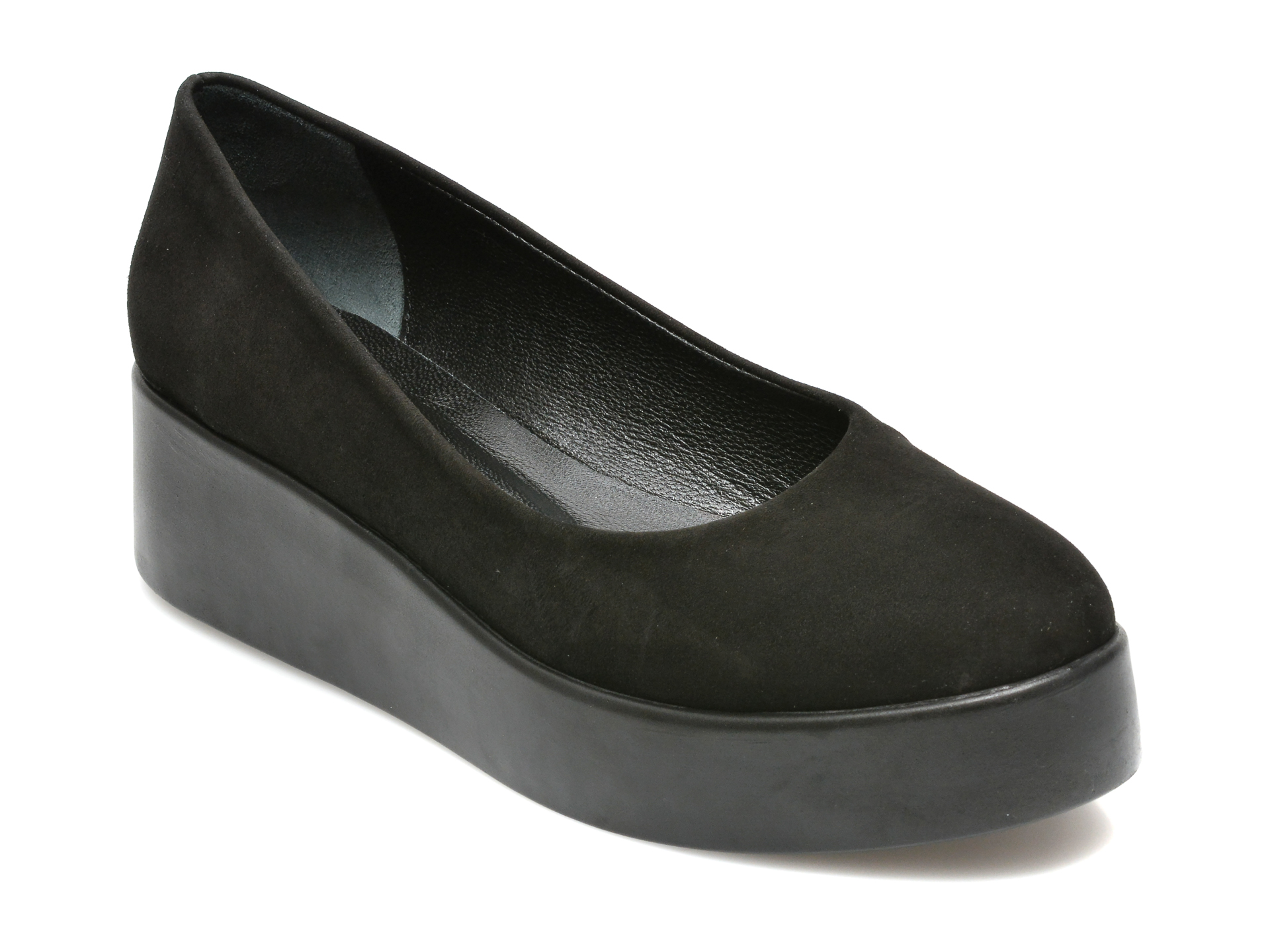 Pantofi FLAVIA PASSINI negri, 233151, din piele intoarsa otter.ro imagine noua 2022