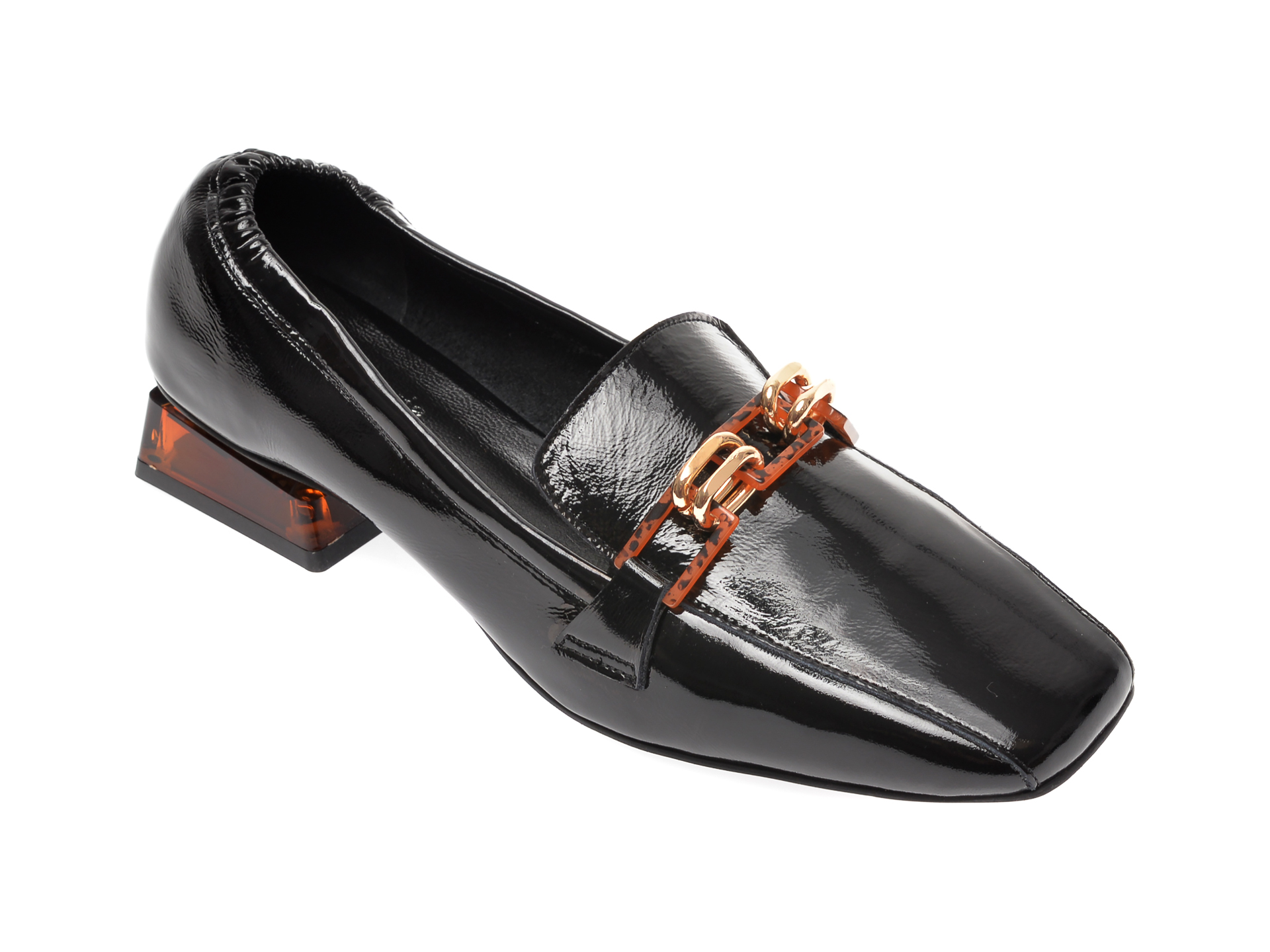 Pantofi FLAVIA PASSINI negri, 236020L, din piele naturala lacuita