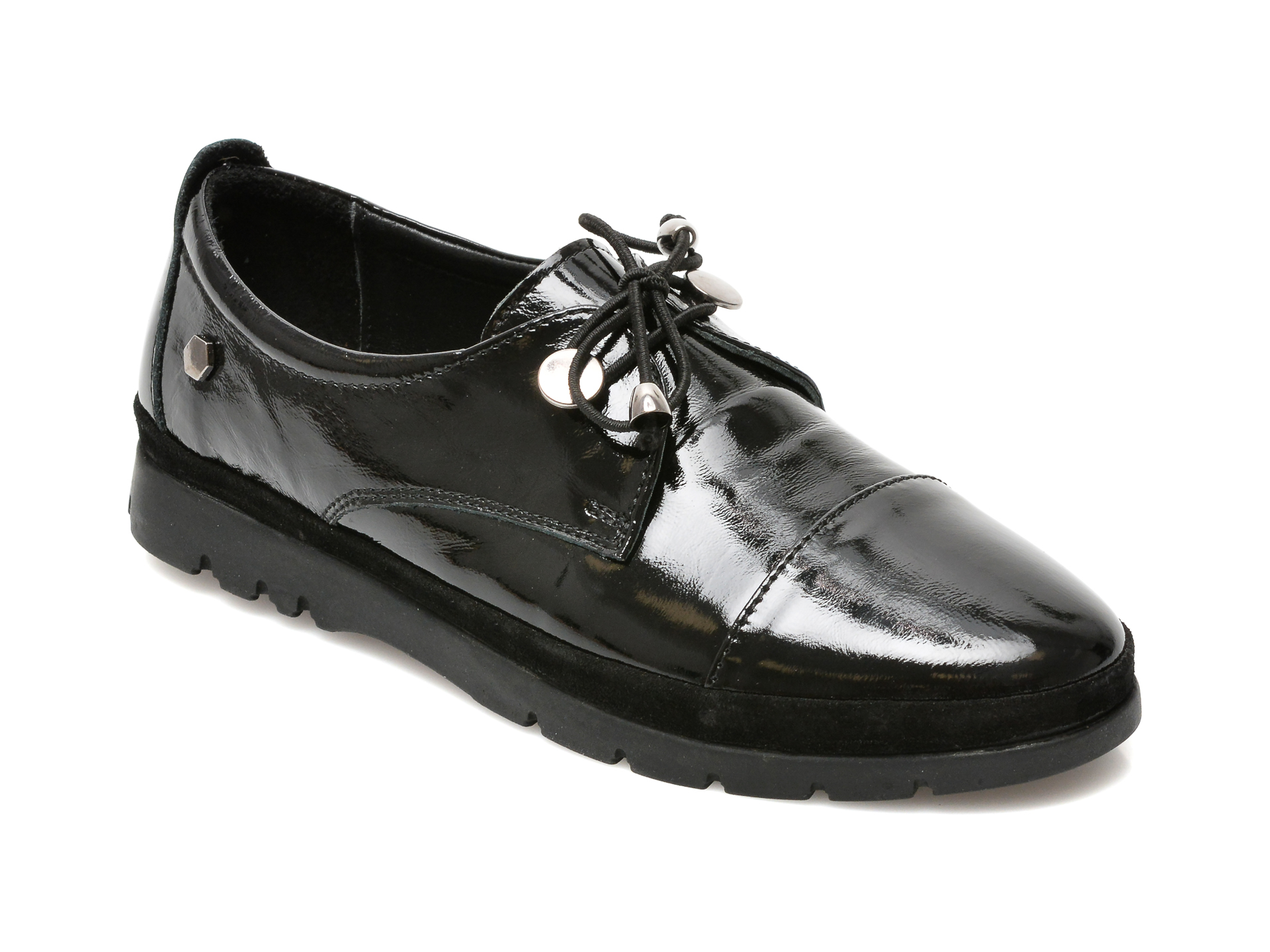 Pantofi FLAVIA PASSINI negri, 23999, din piele naturala lacuita Flavia Passini