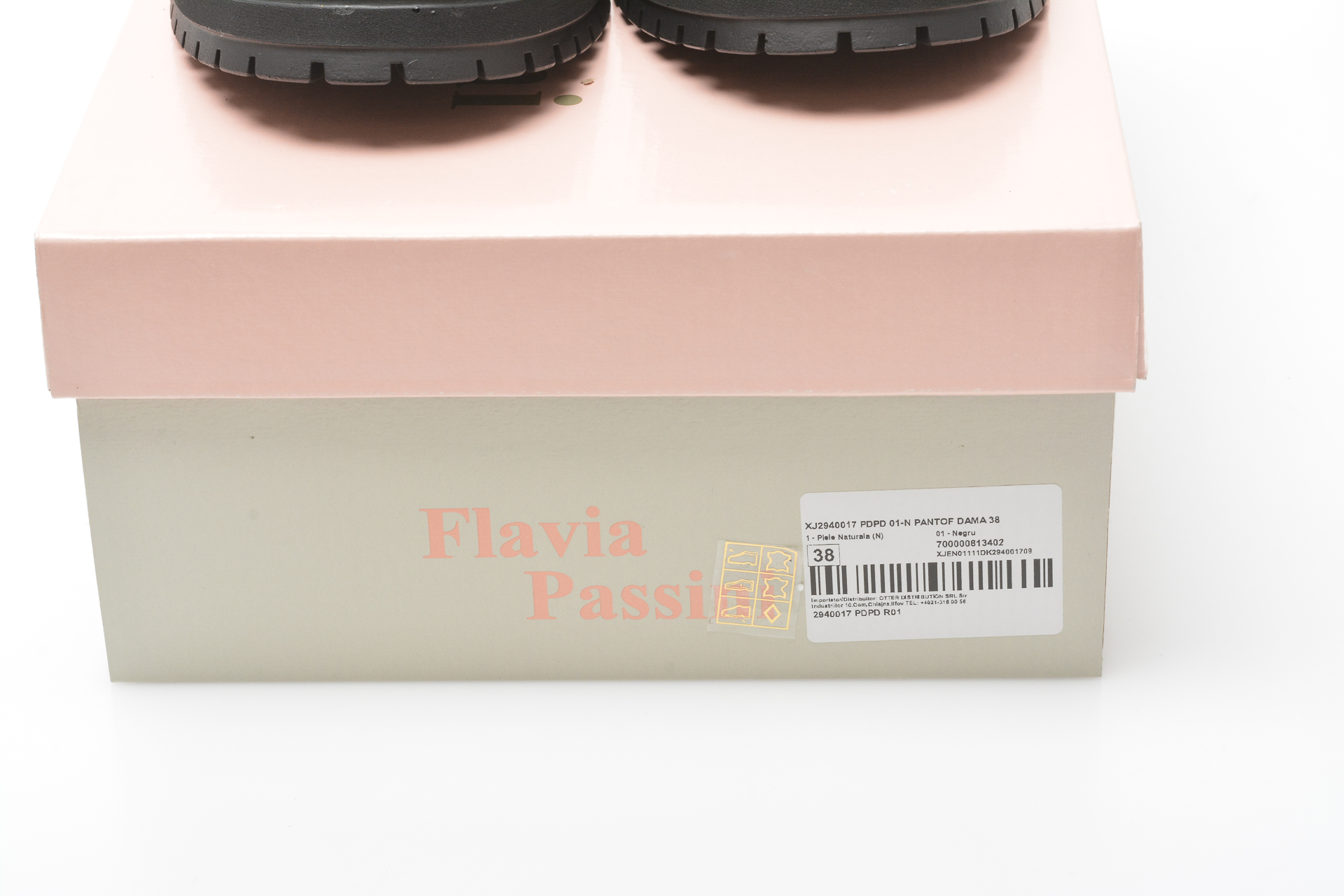 Pantofi FLAVIA PASSINI negri, 2940017, din piele naturala otter.ro imagine noua 2022
