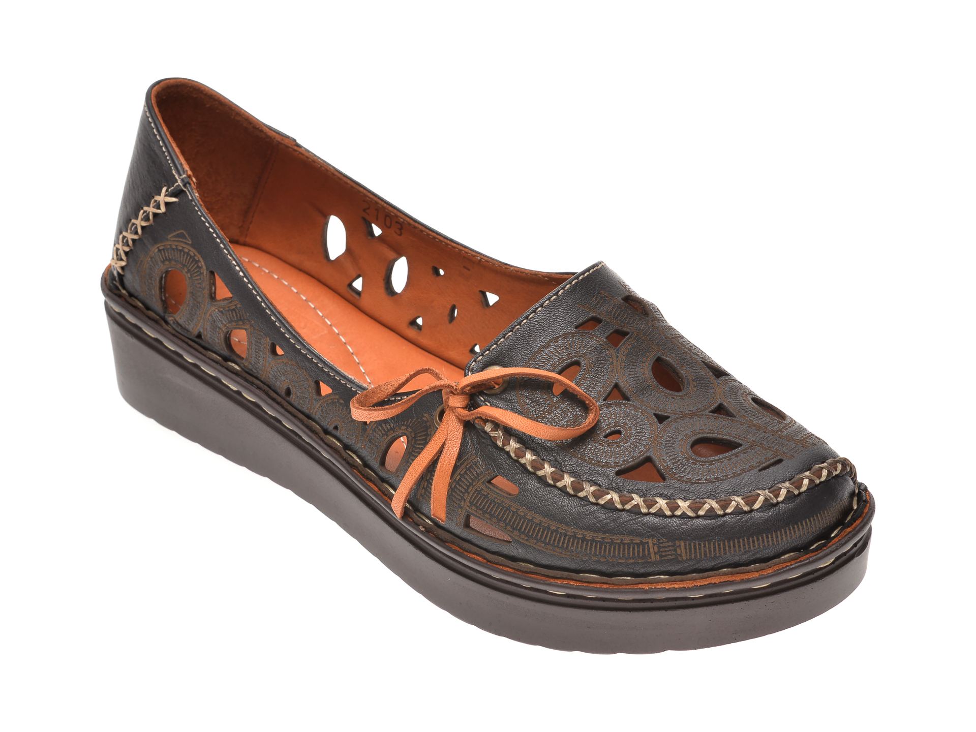Pantofi FLAVIA PASSINI negri, 31031, din piele naturala