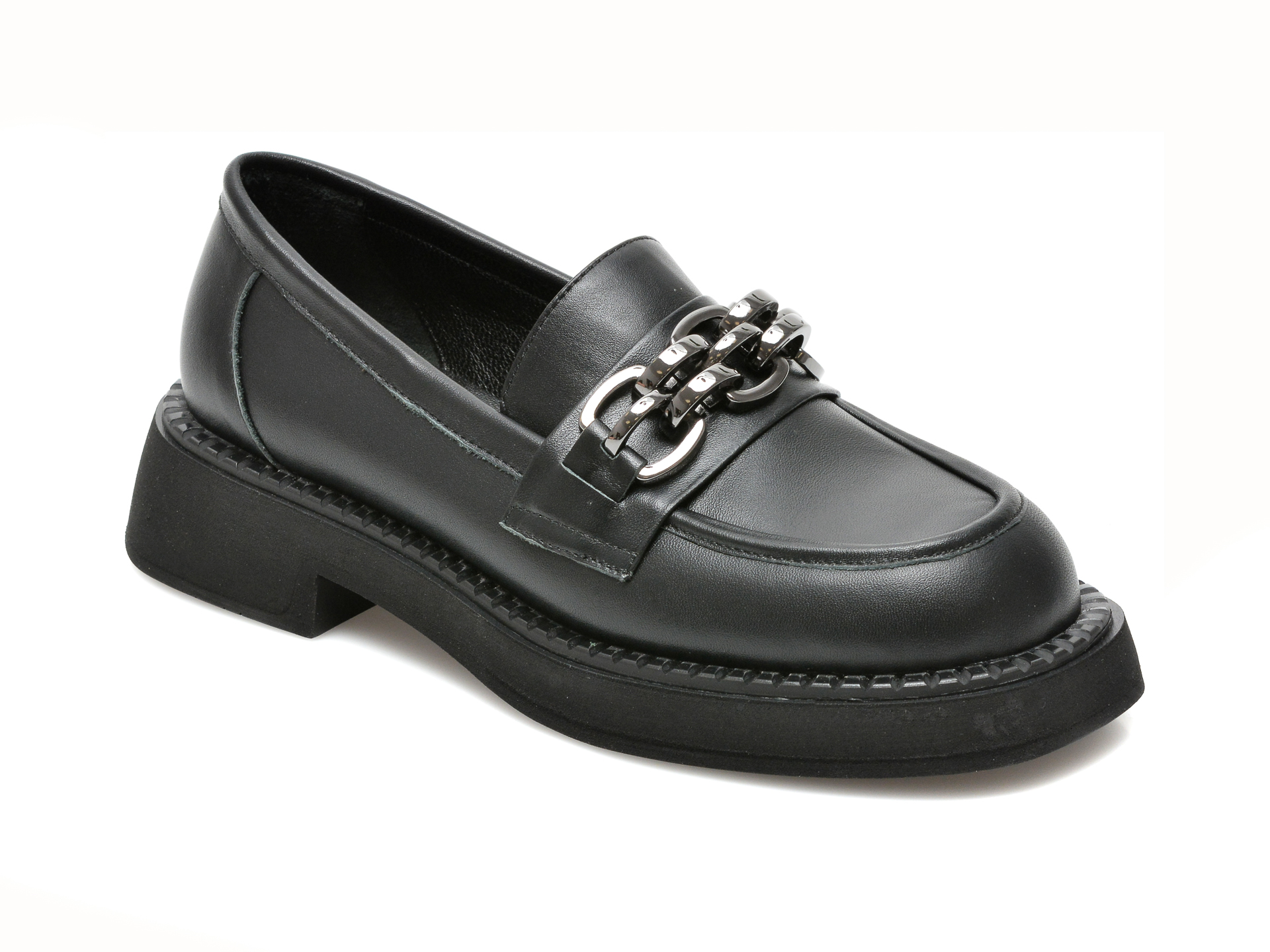 Pantofi FLAVIA PASSINI negri, 351402, din piele naturala Flavia Passini imagine noua
