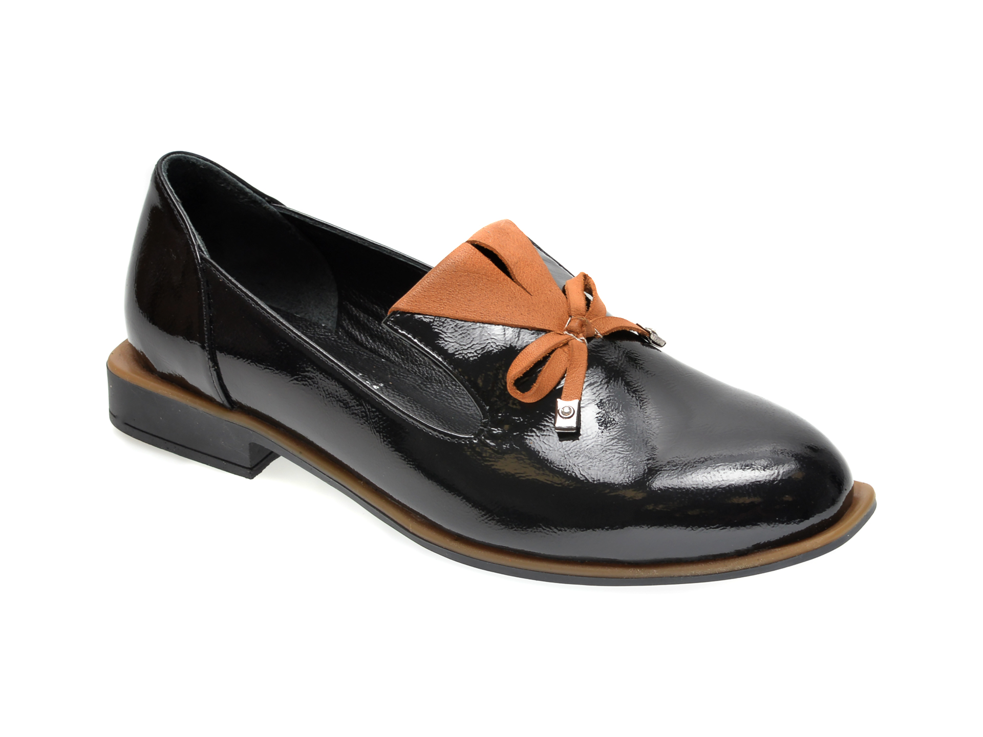 Pantofi FLAVIA PASSINI negri, 372029, din piele naturala lacuita