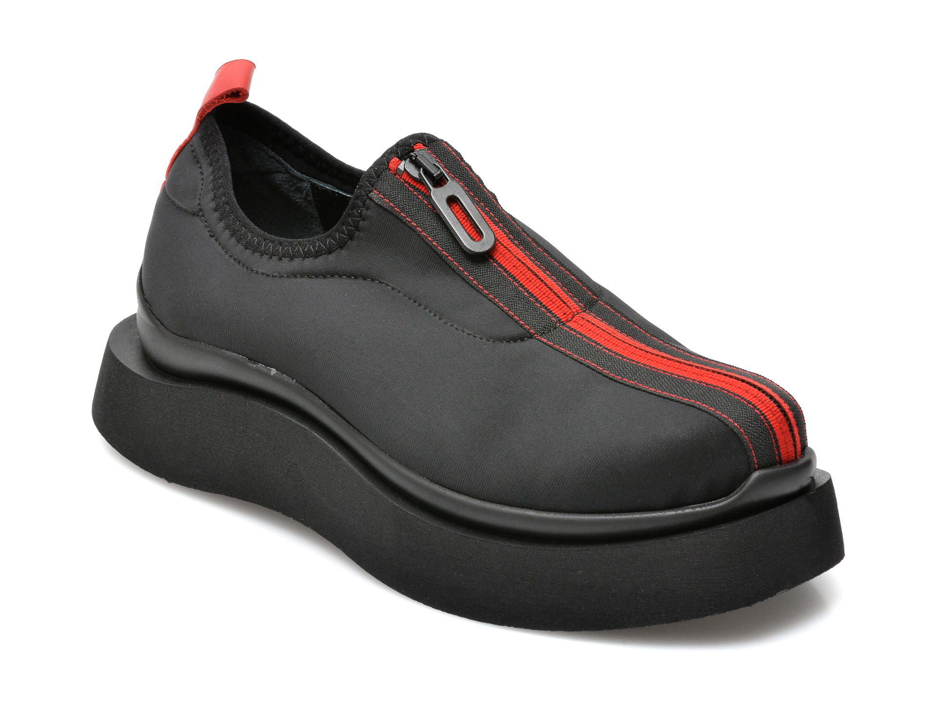Pantofi FLAVIA PASSINI negri, 422065, din material textil Flavia Passini Flavia Passini
