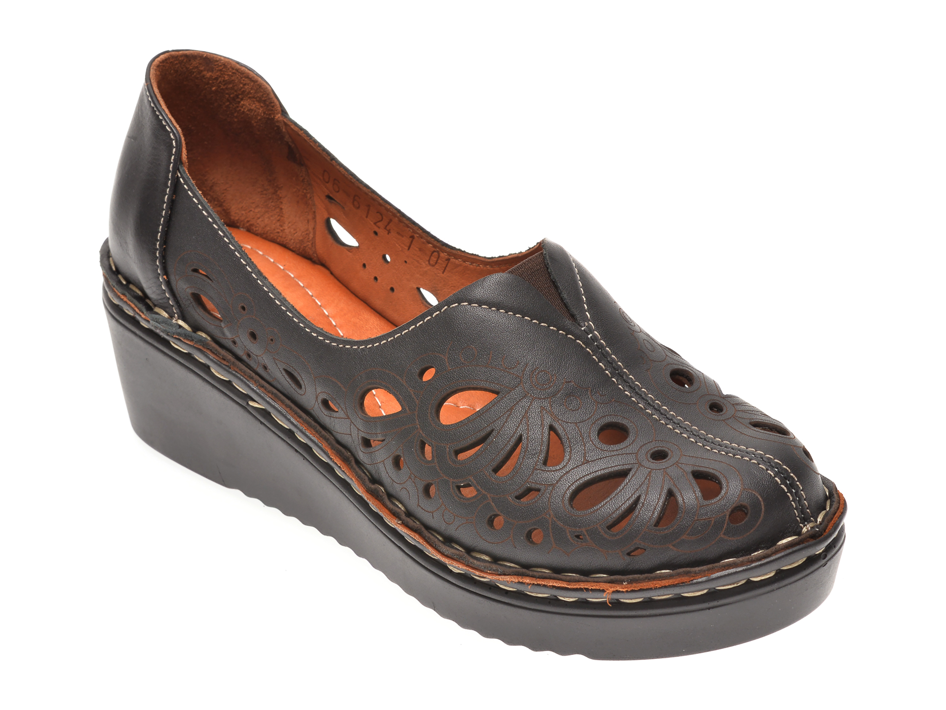 Pantofi FLAVIA PASSINI negri, 61241, din piele naturala
