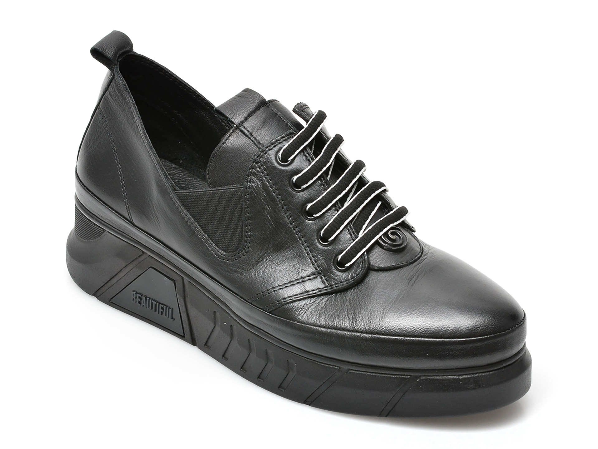 Pantofi FLAVIA PASSINI negri, 62330, din piele naturala Flavia Passini Flavia Passini