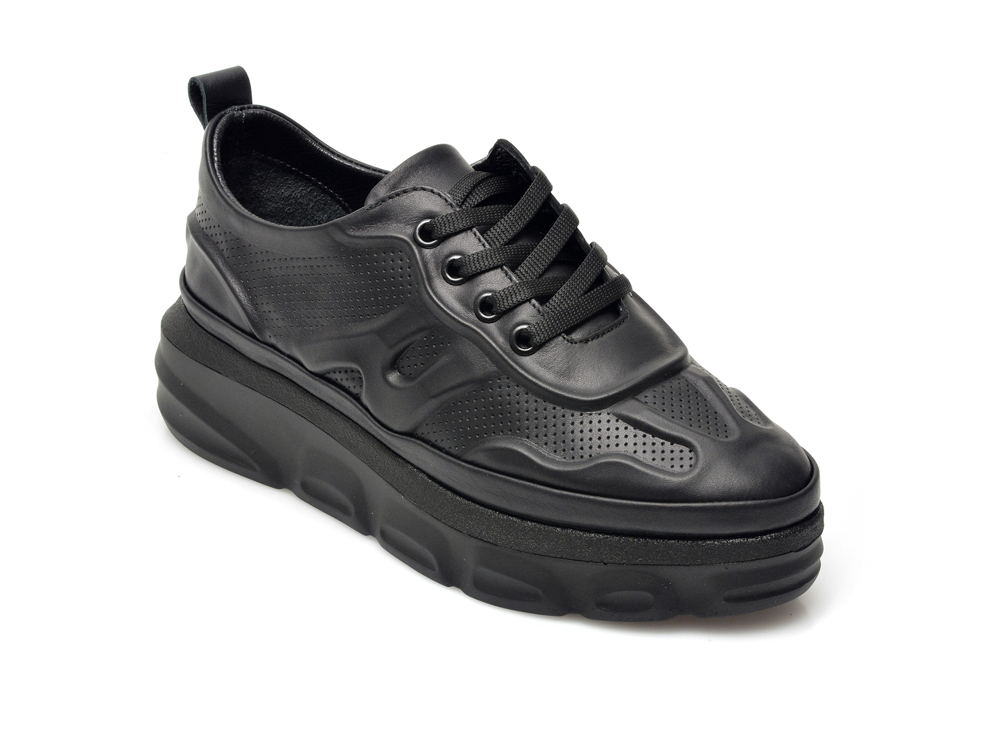 Pantofi FLAVIA PASSINI negri, 711908, din piele naturala Flavia Passini imagine noua 2022