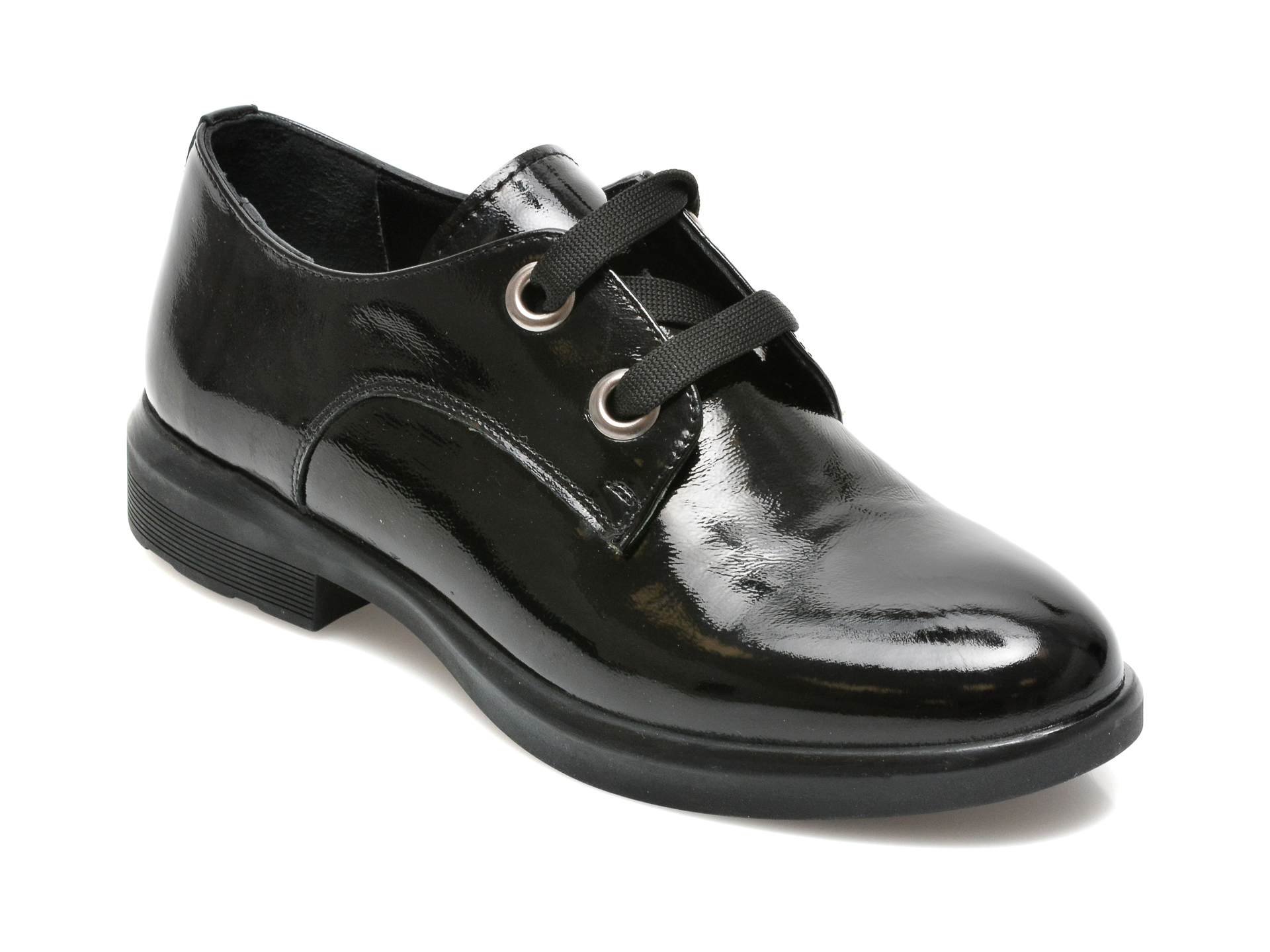 Pantofi FLAVIA PASSINI negri, 7655, din piele naturala lacuita Flavia Passini