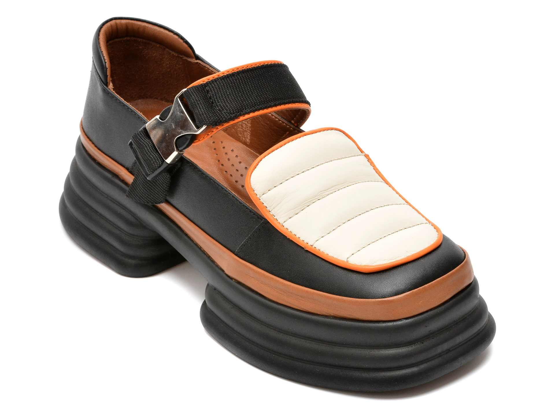 Pantofi FLAVIA PASSINI negri, 891549, din piele naturala otter.ro imagine noua 2022