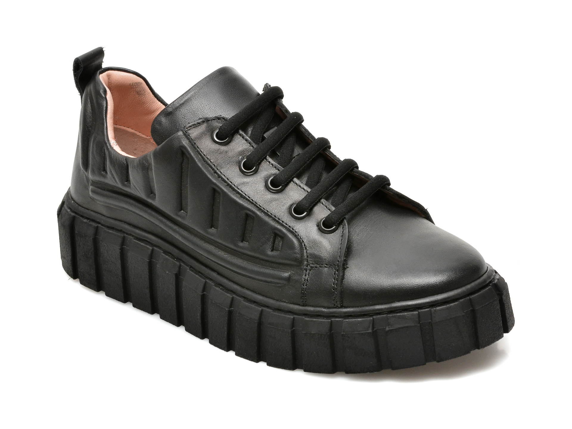 Pantofi FLAVIA PASSINI negri, 922502, din piele naturala Flavia Passini imagine super redus 2022