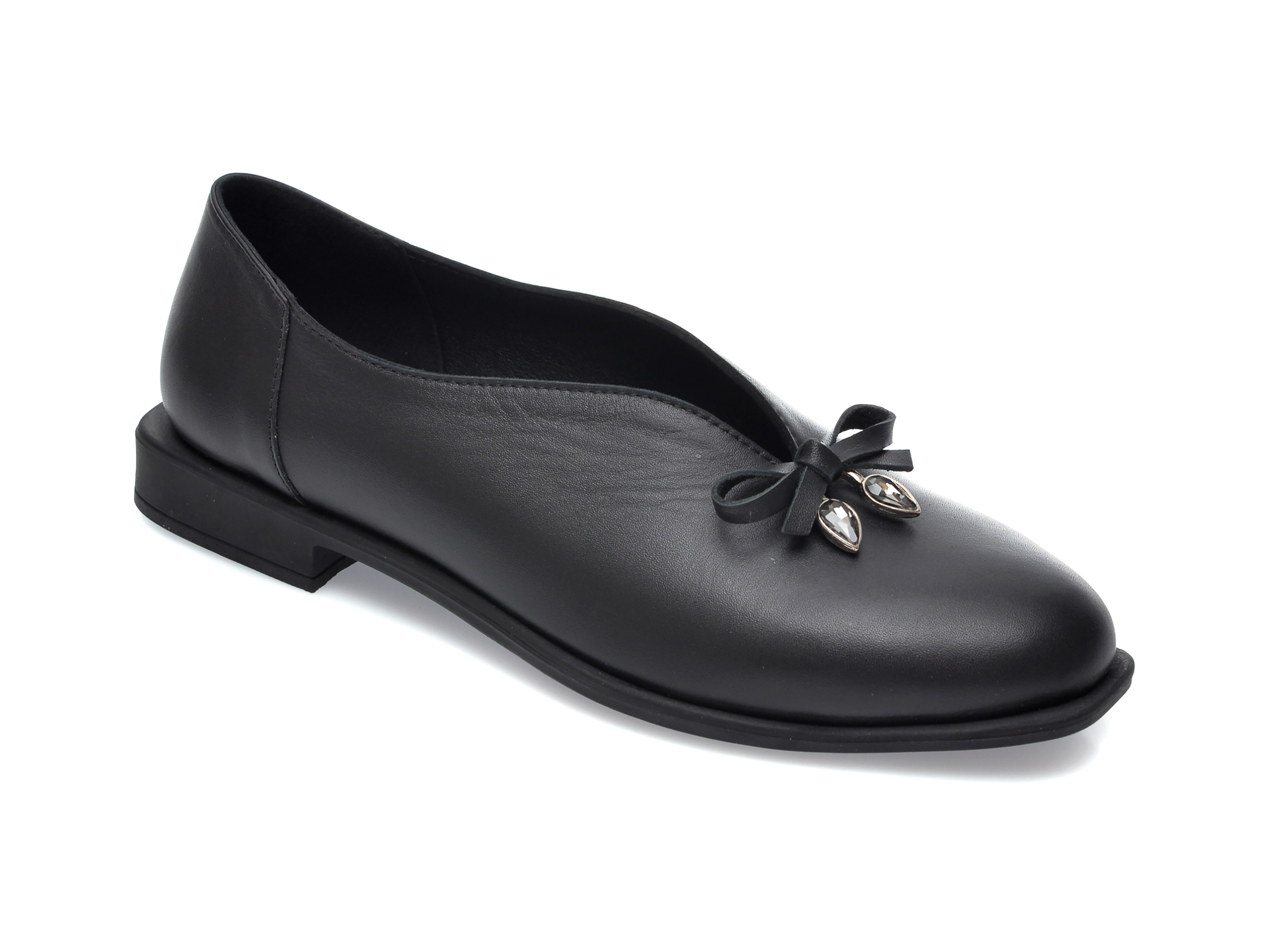 Pantofi FLAVIA PASSINI negri, 9557, din piele naturala Flavia Passini imagine noua