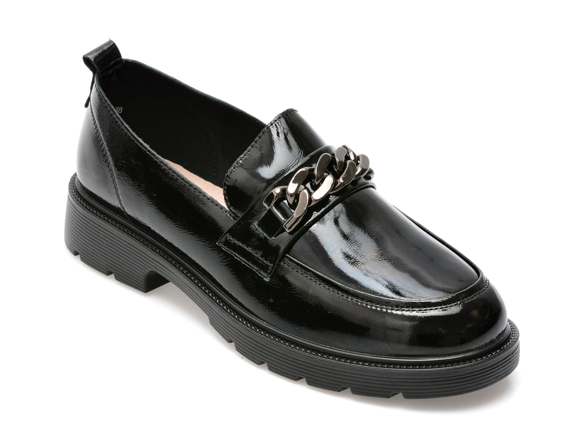 Pantofi FLAVIA PASSINI negri, X400008, din piele naturala lacuita /femei/pantofi