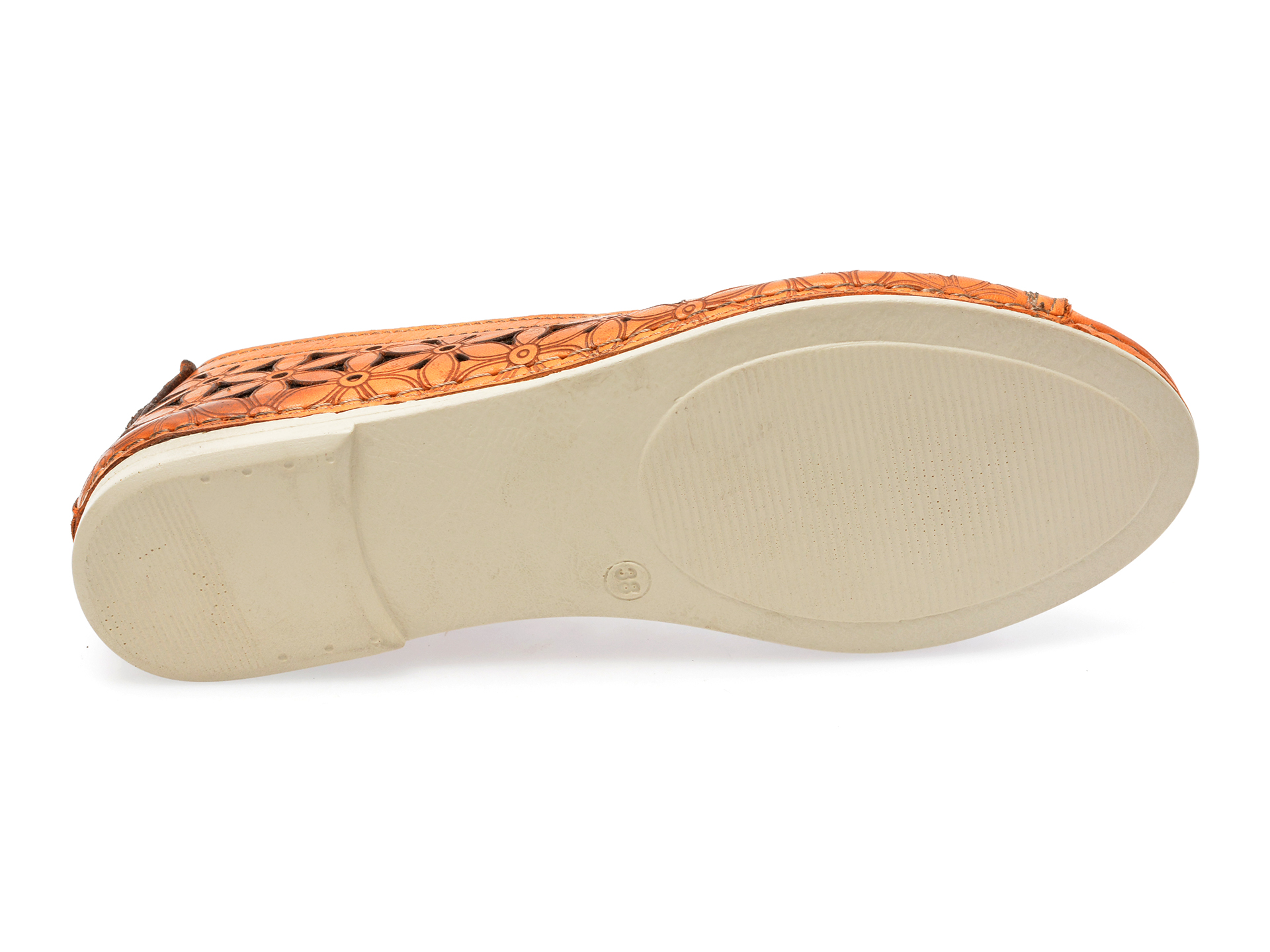 Pantofi FLAVIA PASSINI portocalii, 1105, din piele naturala
