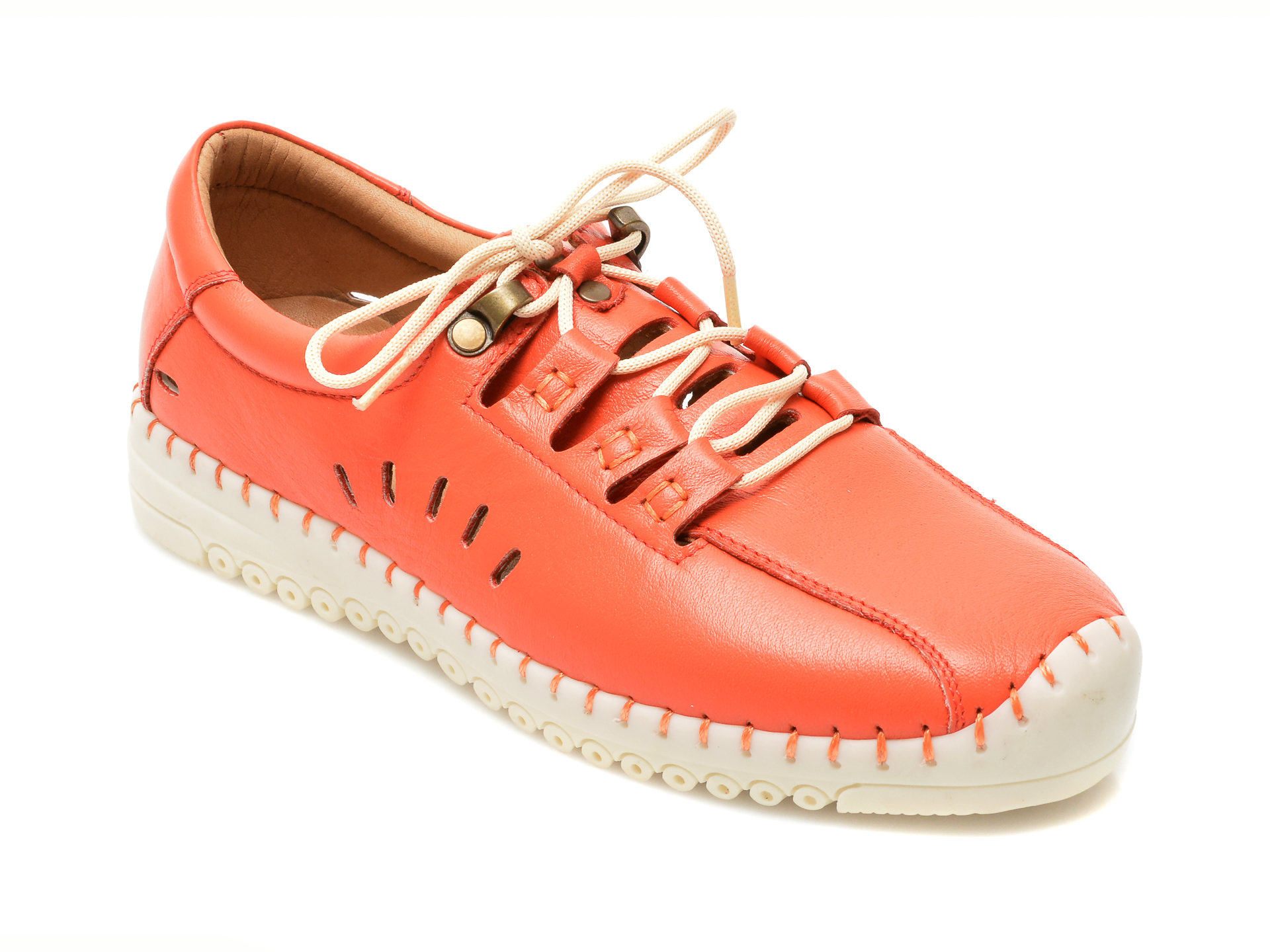 Pantofi FLAVIA PASSINI portocalii, 22014, din piele naturala /femei/pantofi imagine noua
