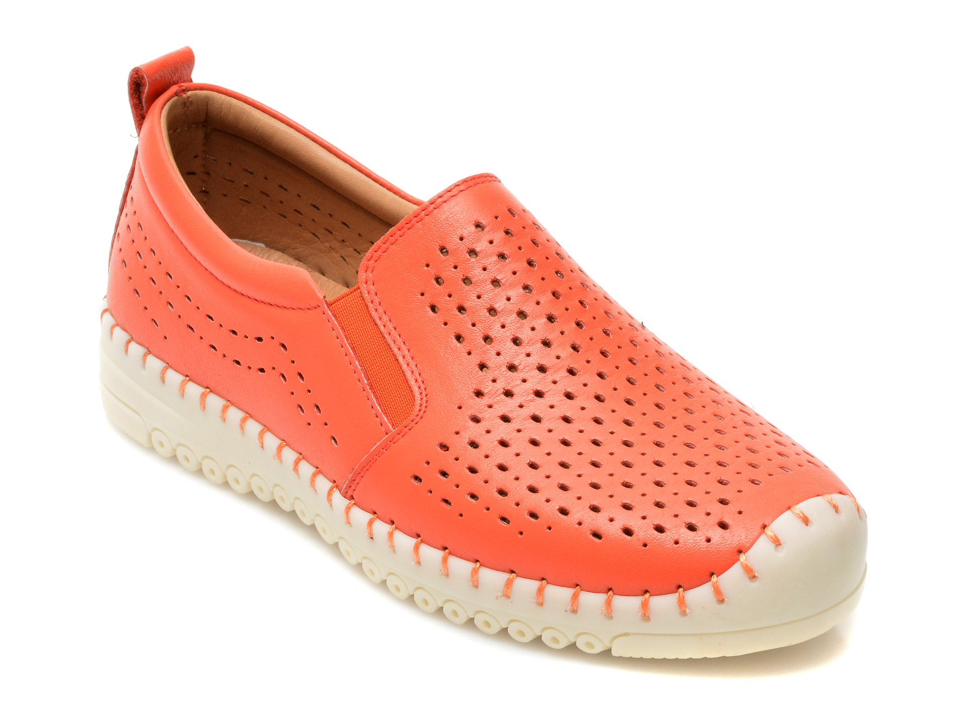 Pantofi FLAVIA PASSINI portocalii, 22015, din piele naturala 2023 ❤️ Pret Super Black Friday otter.ro imagine noua 2022