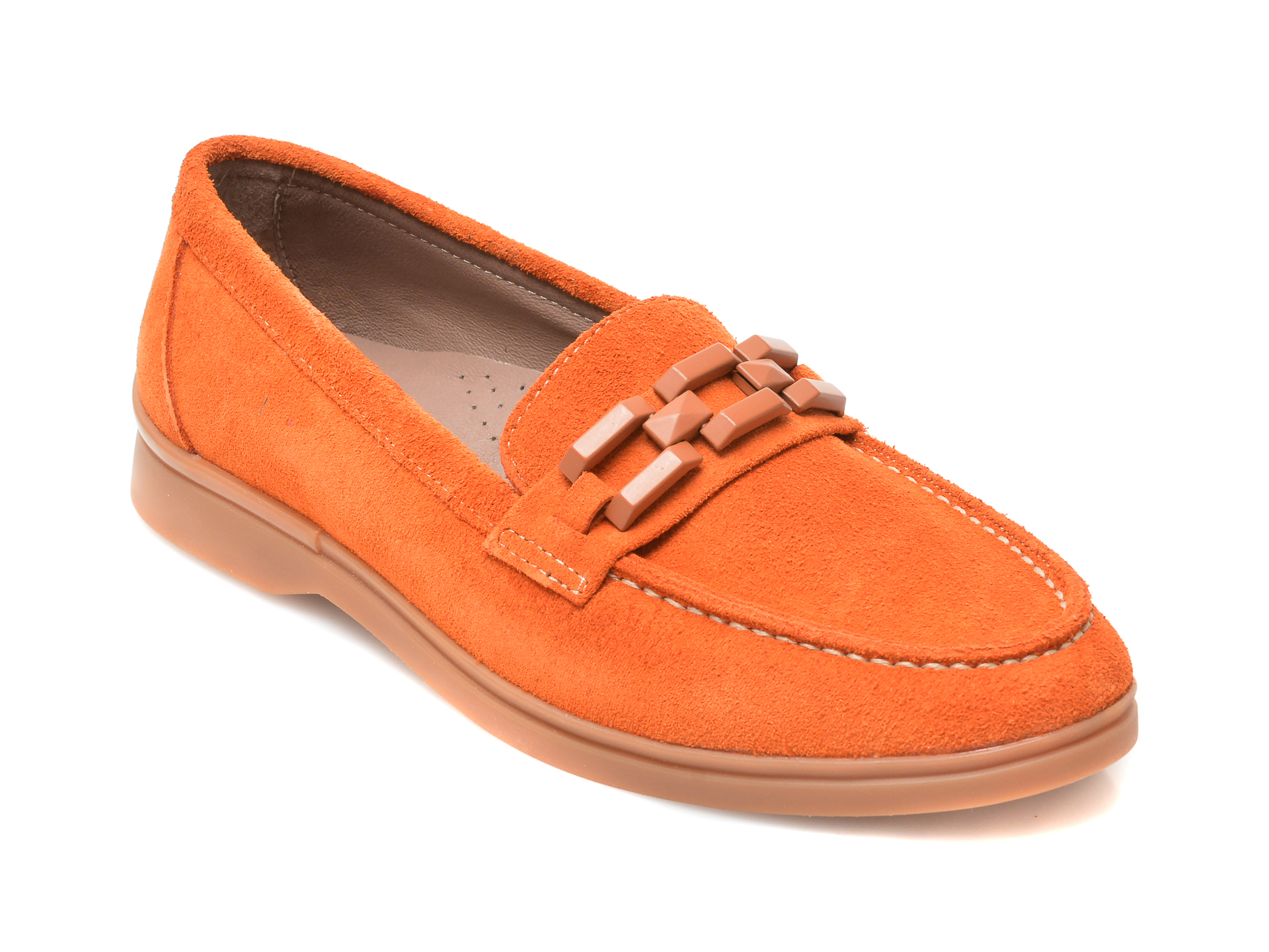 Pantofi FLAVIA PASSINI portocalii, 991, din piele intoarsa