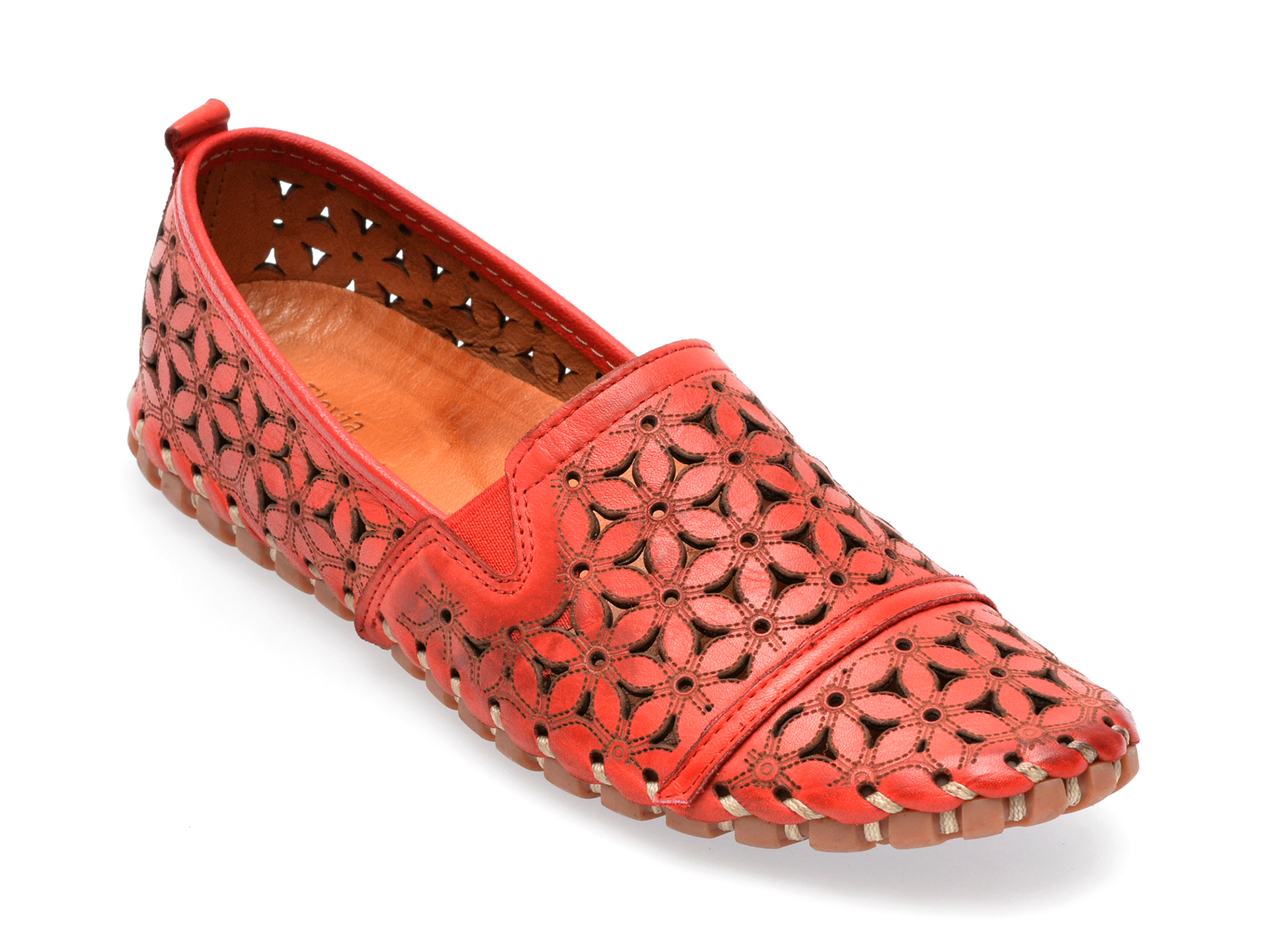 Pantofi FLAVIA PASSINI rosii, 1174, din piele naturala