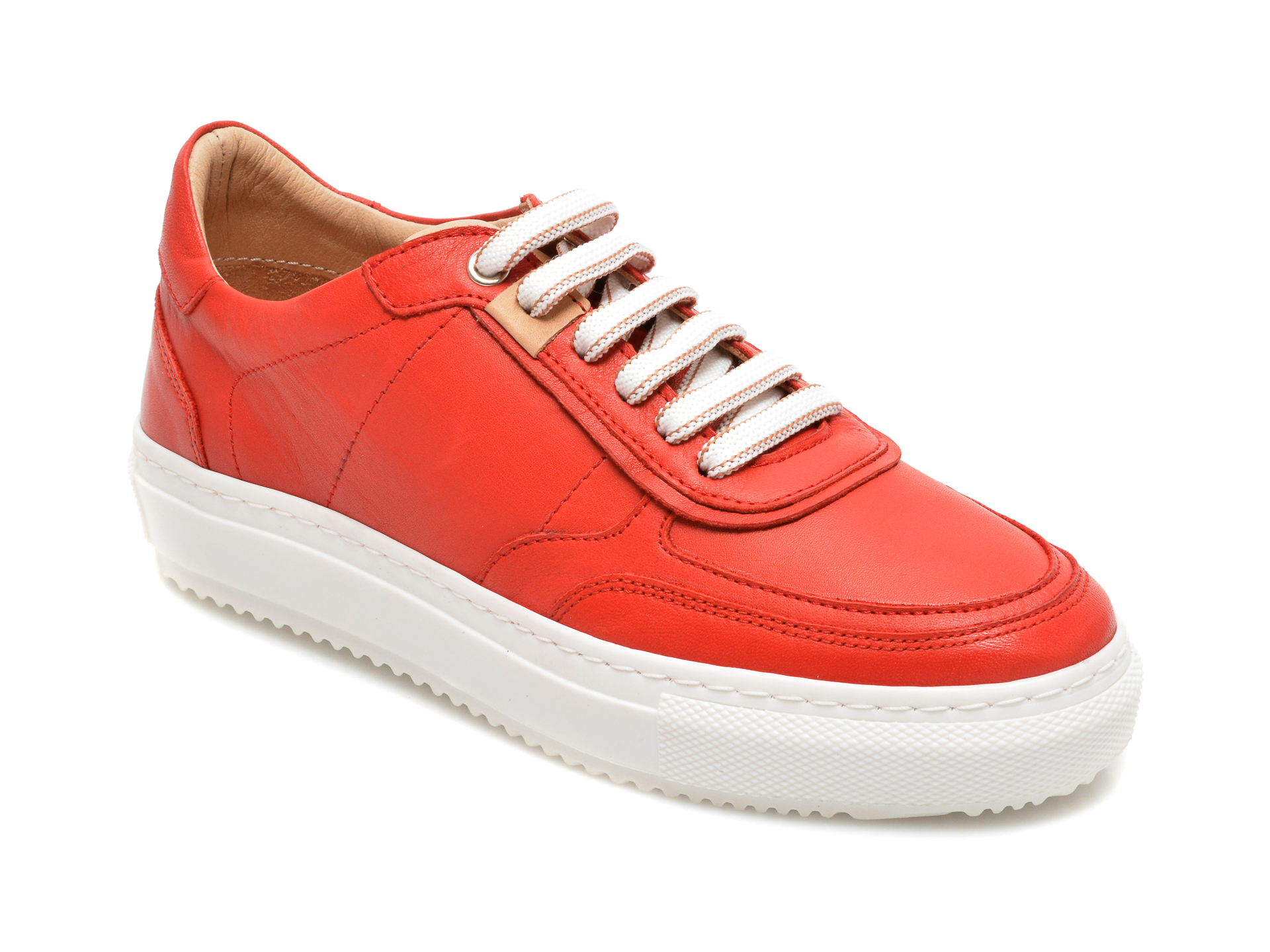 Pantofi FLAVIA PASSINI rosii, 62379, din piele naturala Flavia Passini INCALTAMINTE