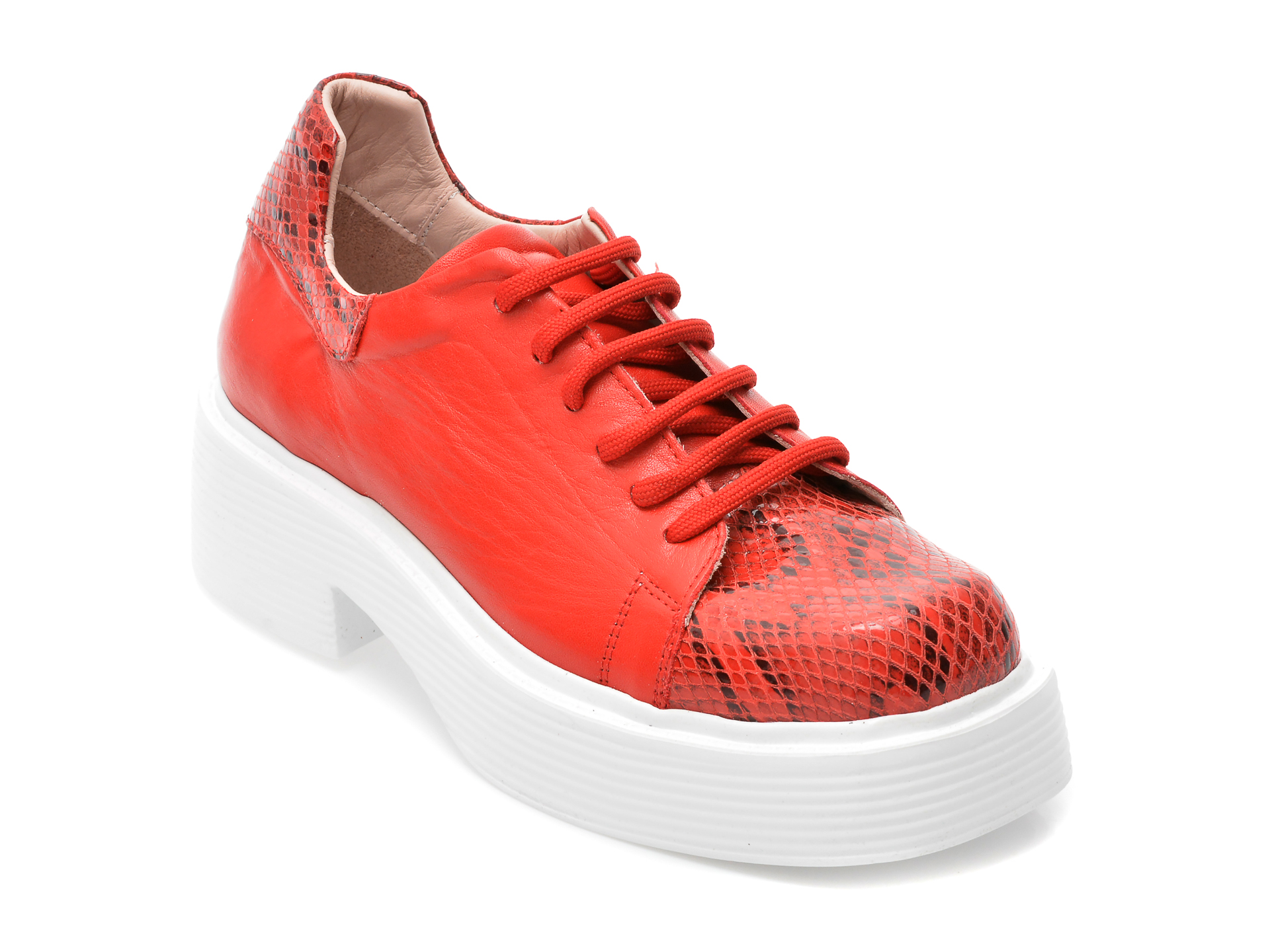 Pantofi FLAVIA PASSINI rosii, 81092, din piele naturala Flavia Passini