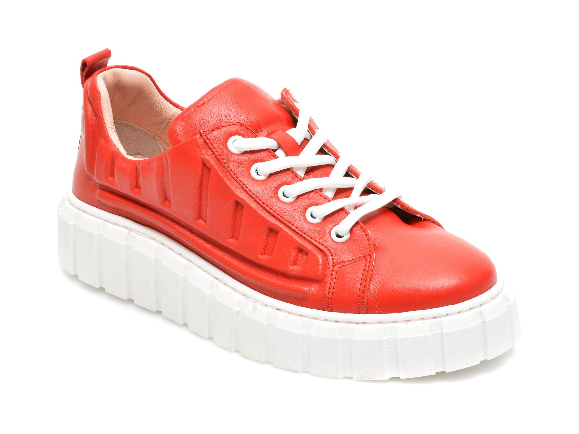 Pantofi FLAVIA PASSINI rosii, 922502, din piele naturala Flavia Passini imagine noua