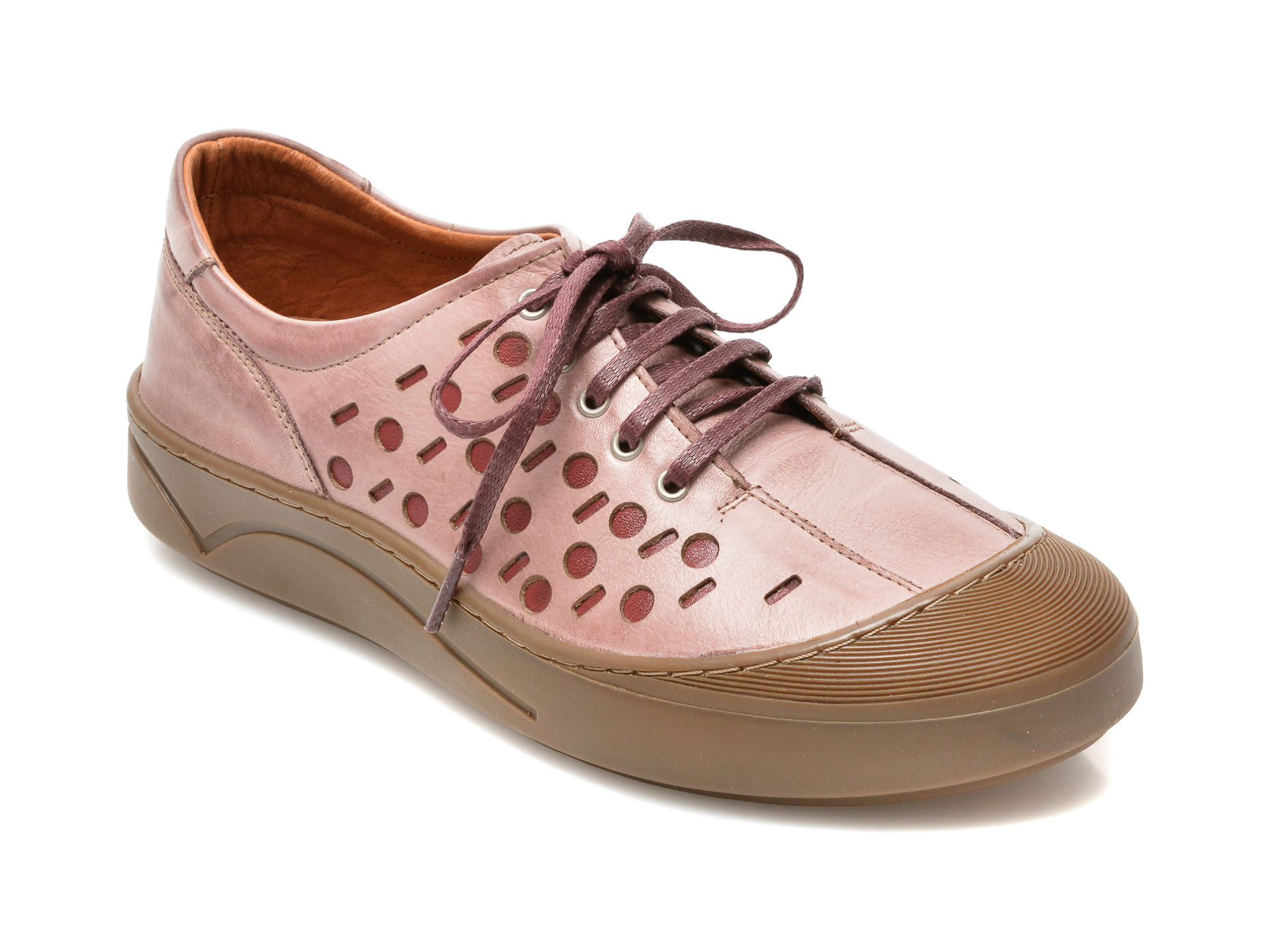 Pantofi FLAVIA PASSINI roz, 1018, din piele naturala Flavia Passini