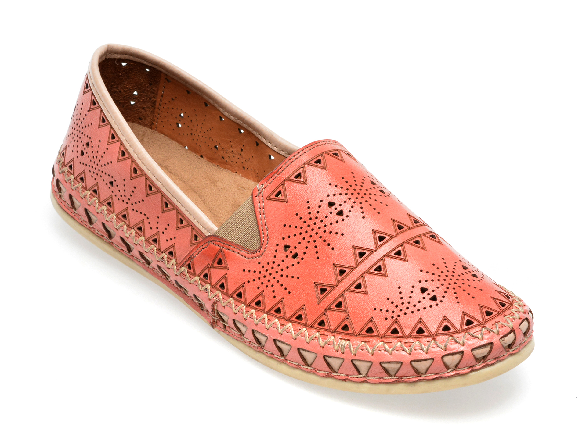 Pantofi FLAVIA PASSINI roz, 6303, din piele naturala Flavia Passini Flavia Passini