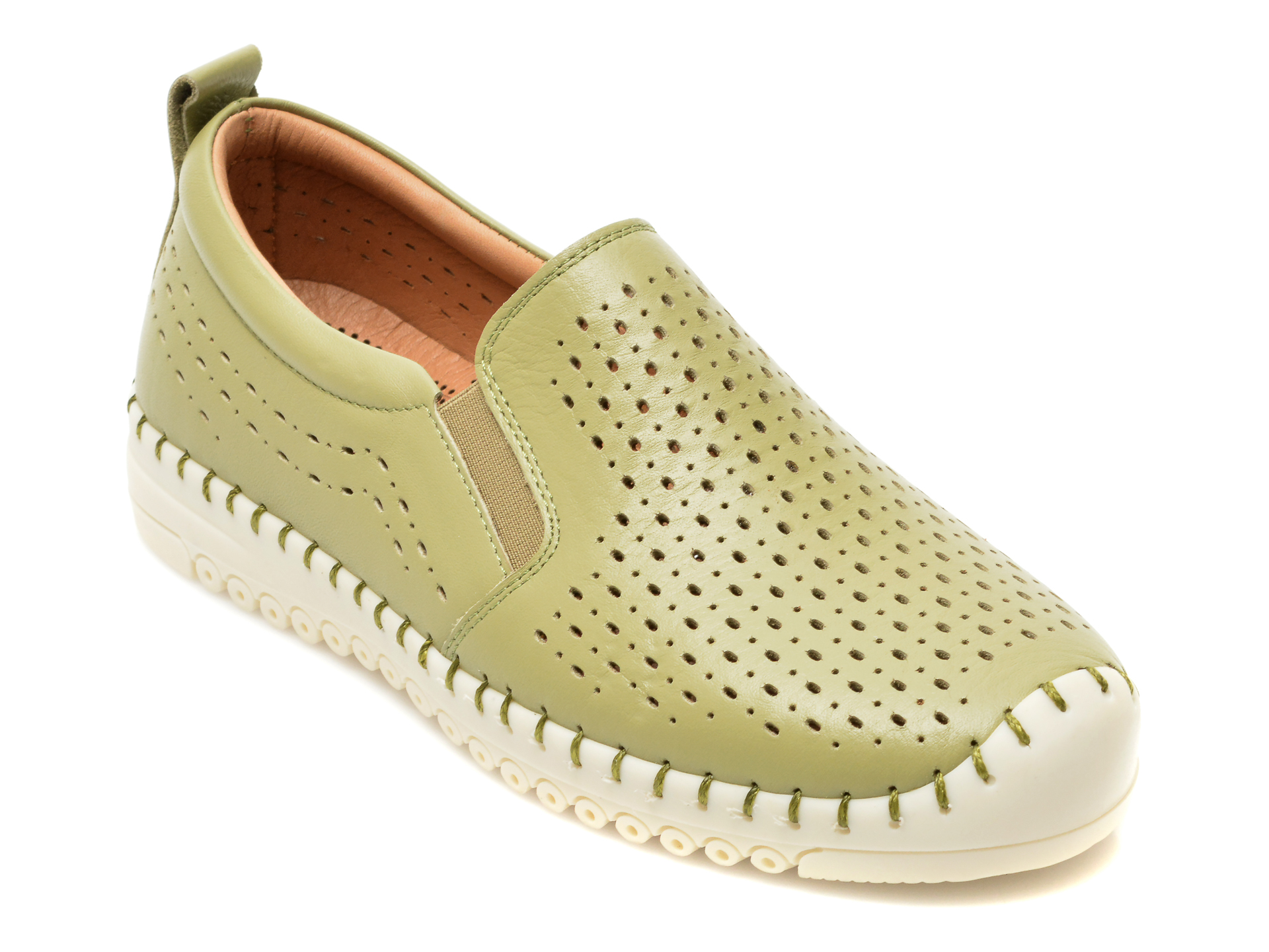 Pantofi FLAVIA PASSINI verzi, 22015, din piele naturala /femei/pantofi imagine noua