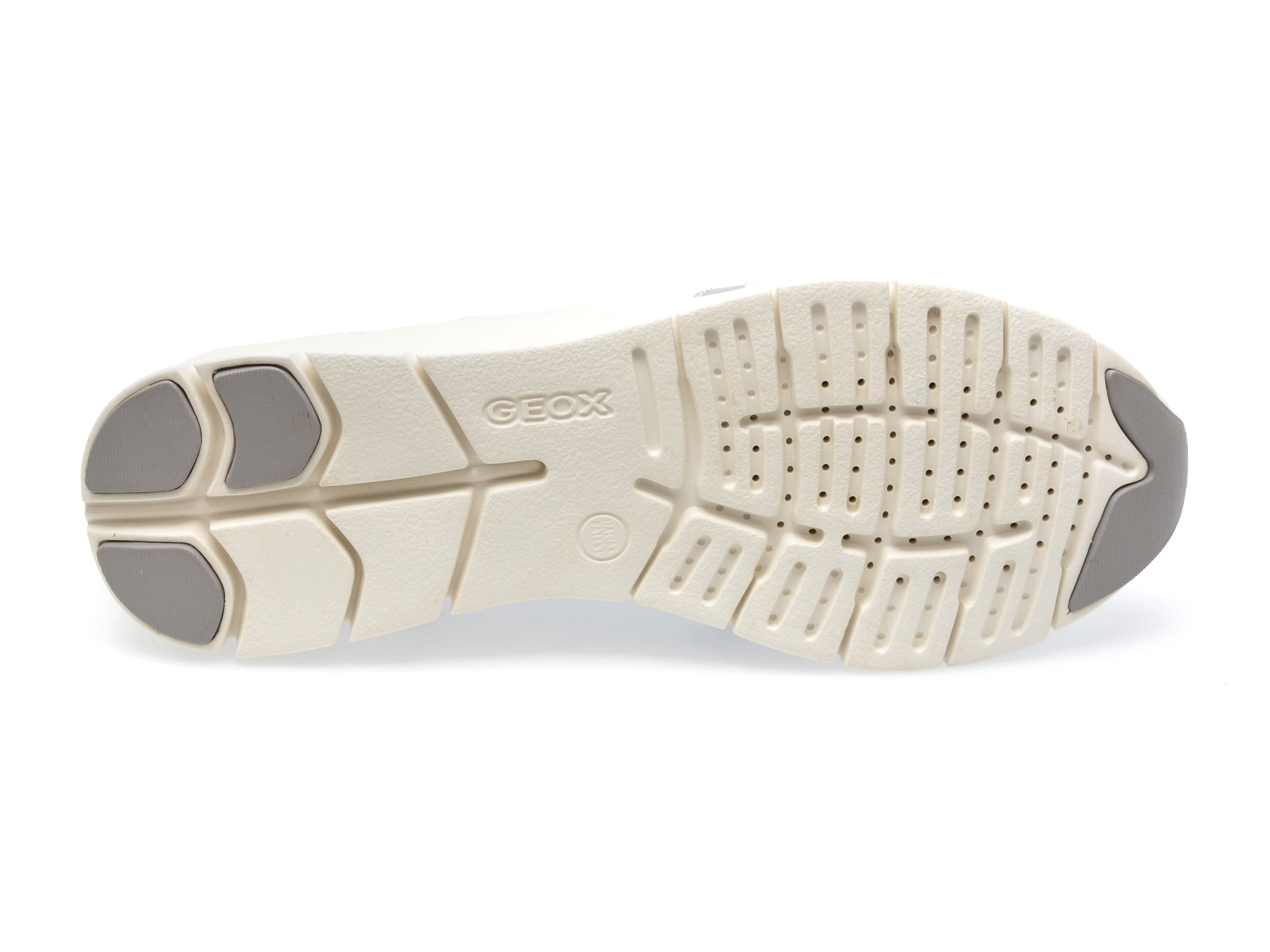 Pantofi GEOX albi, D35F2B, din piele ecologica