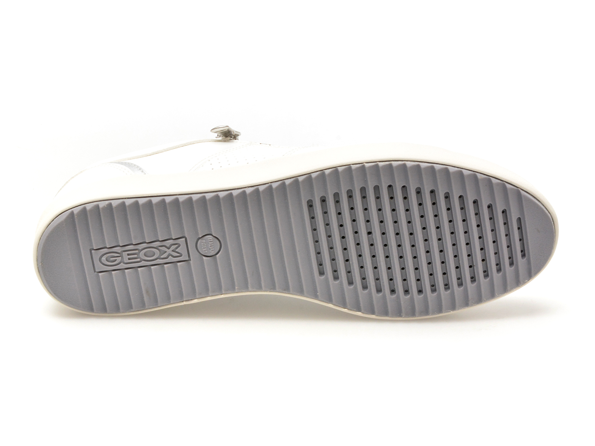 Pantofi GEOX albi, D366HE, din piele ecologica