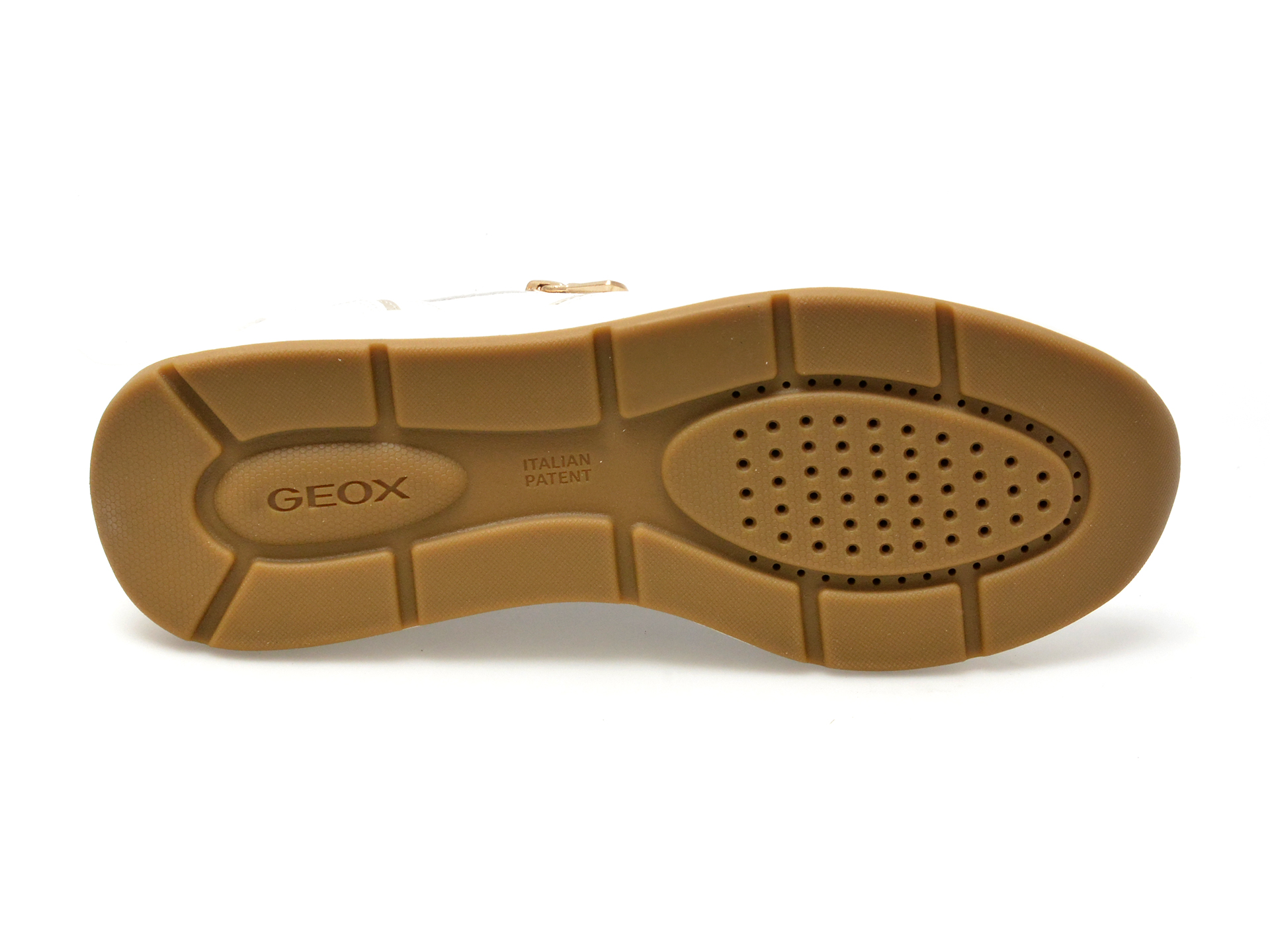 Pantofi GEOX albi, D45MXE, din piele naturala